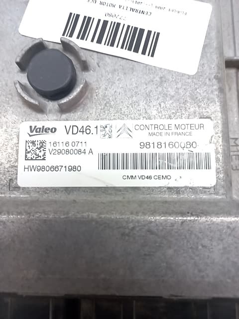 Centralita motor uce PEUGEOT 2008 (--.2013->) 4