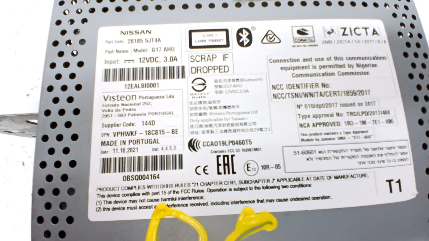 Sistema audio / radio cd NISSAN NAVARA 3
