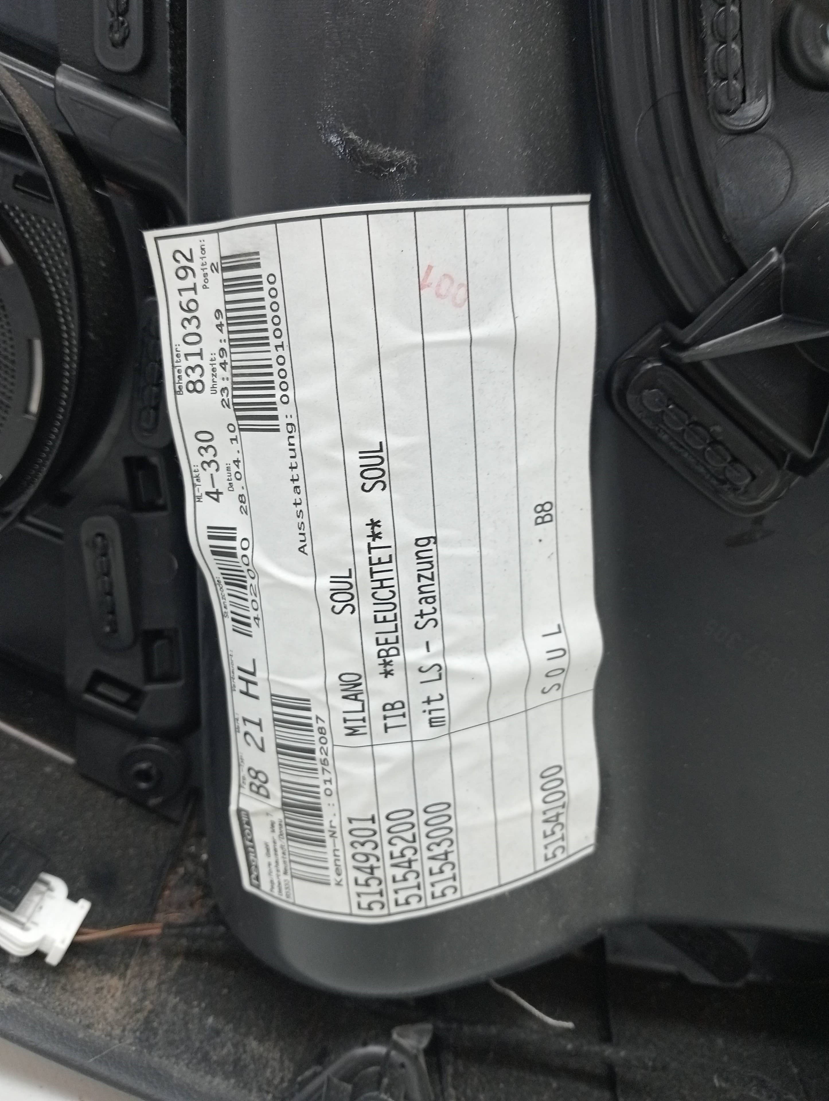Recambio AUDI A4 ALLROAD QUATTRO (8K) ref. 8K0867303A 5