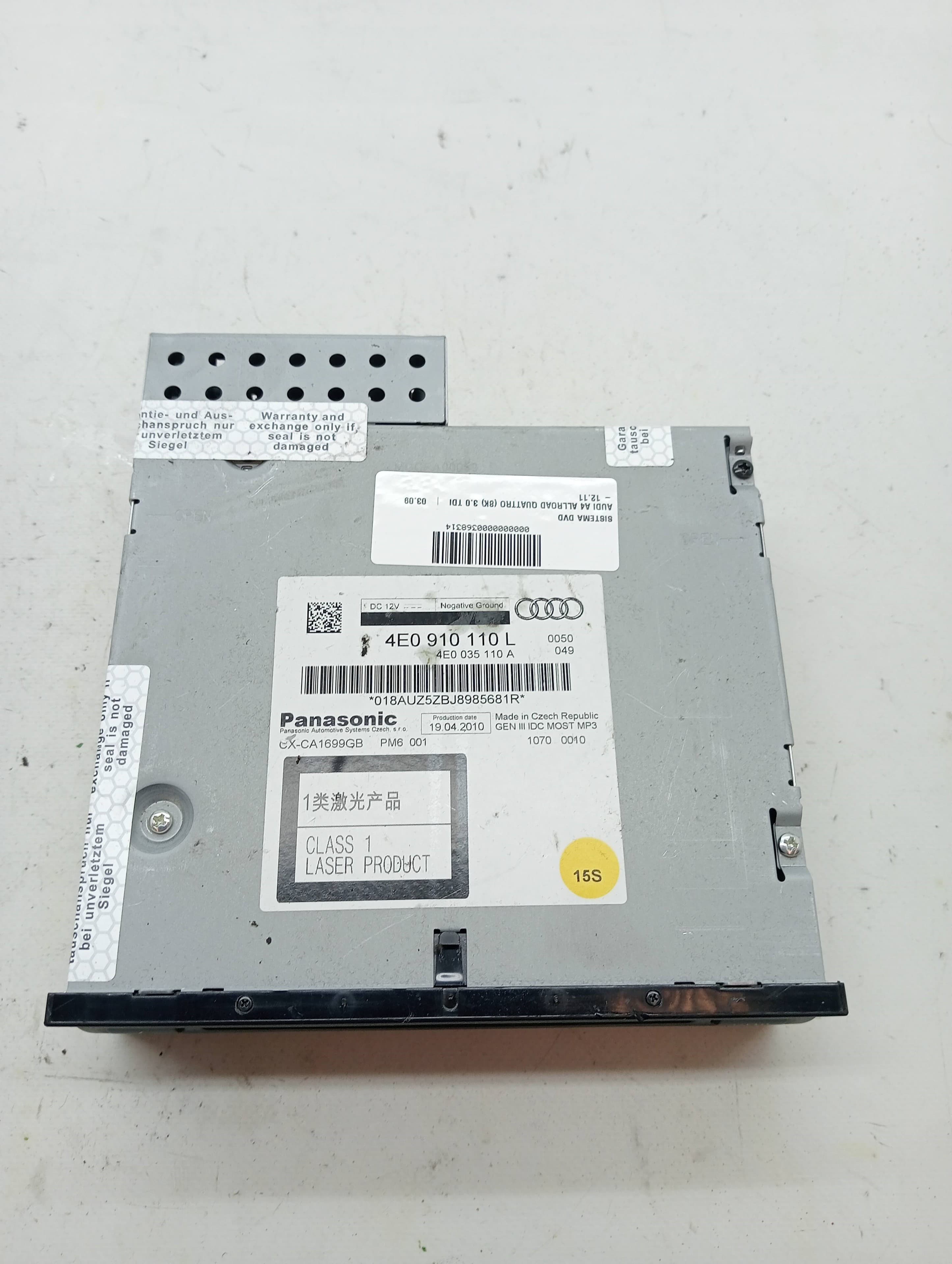 Sistema audio / radio cd AUDI A4 ALLROAD QUATTRO (8K)