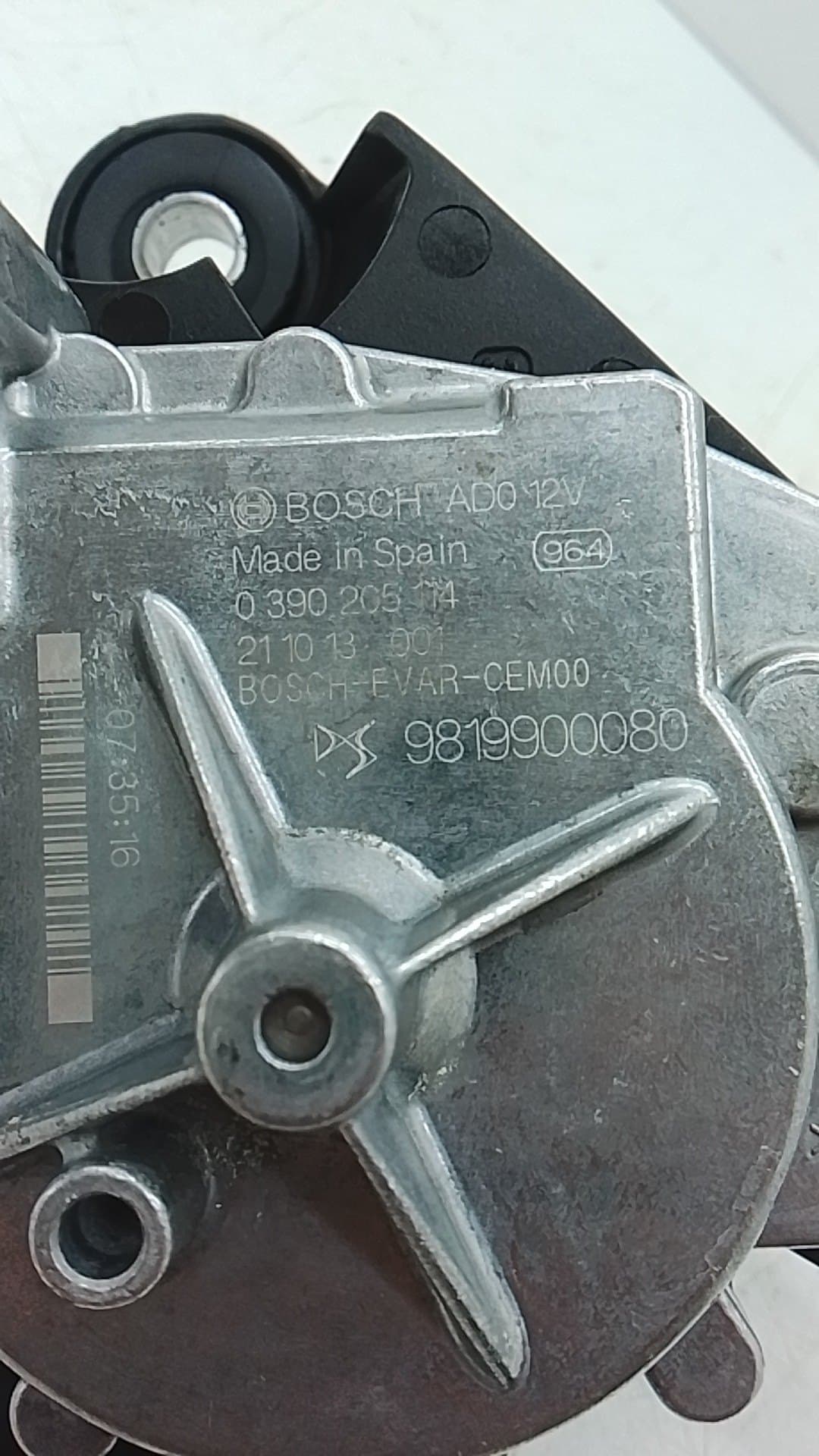 Motor limpia trasero DS 7 CROSSBACK 3
