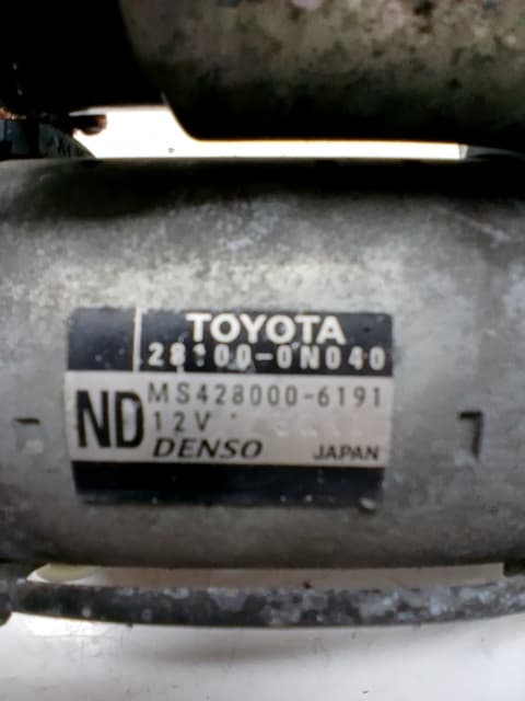 Motor arranque TOYOTA AURIS 3