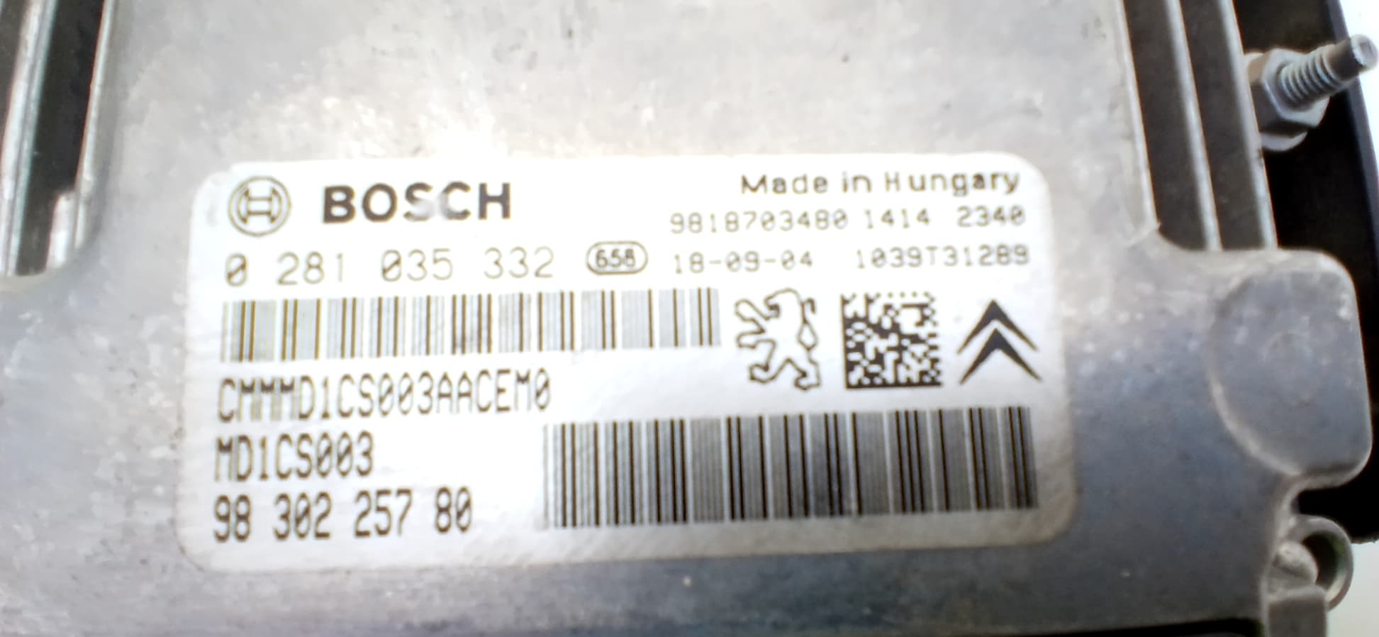 Centralita motor uce PEUGEOT 2008 (--.2013->) 2