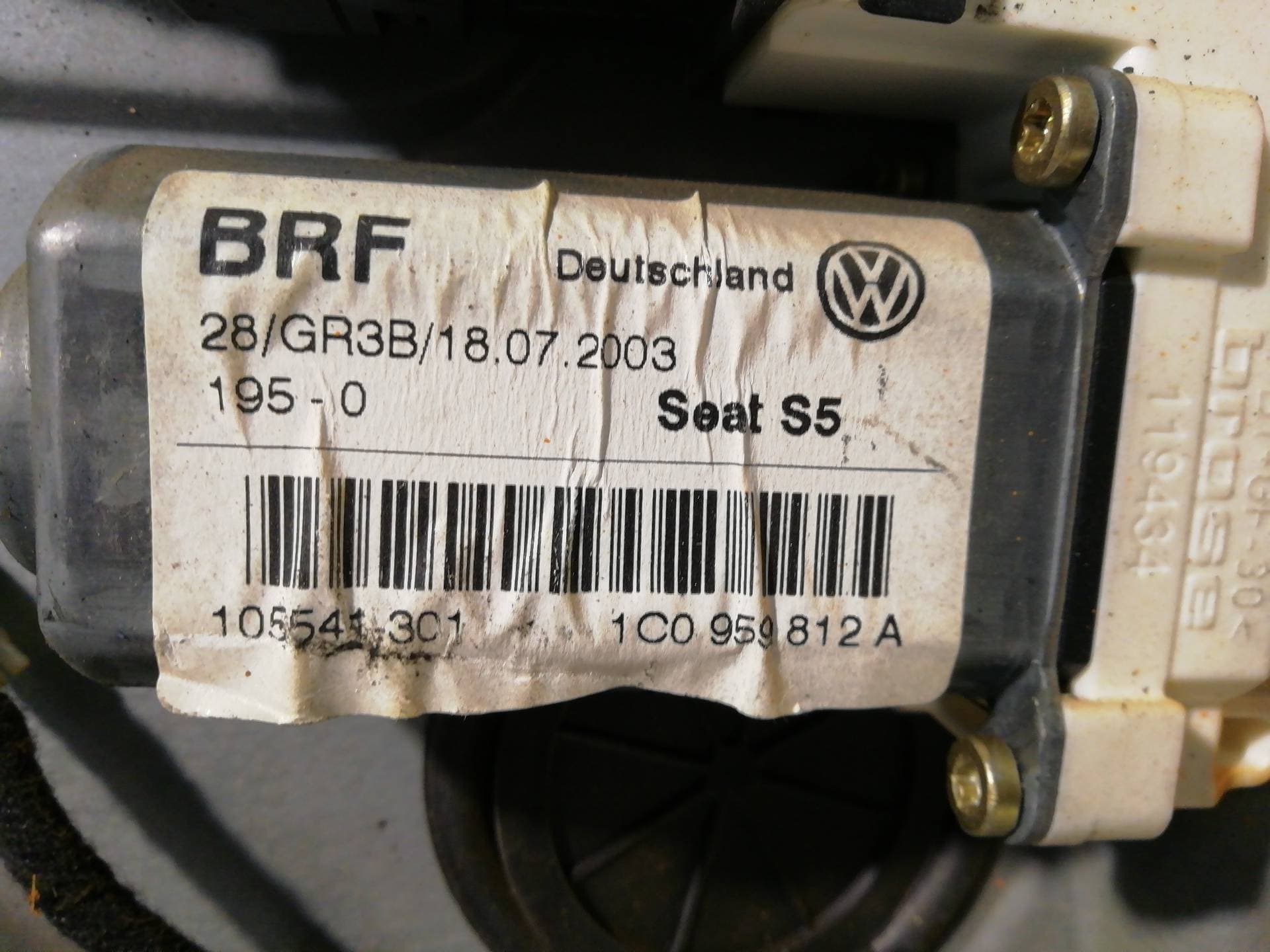 Elevalunas trasero derecho SEAT LEON (1M1) 4