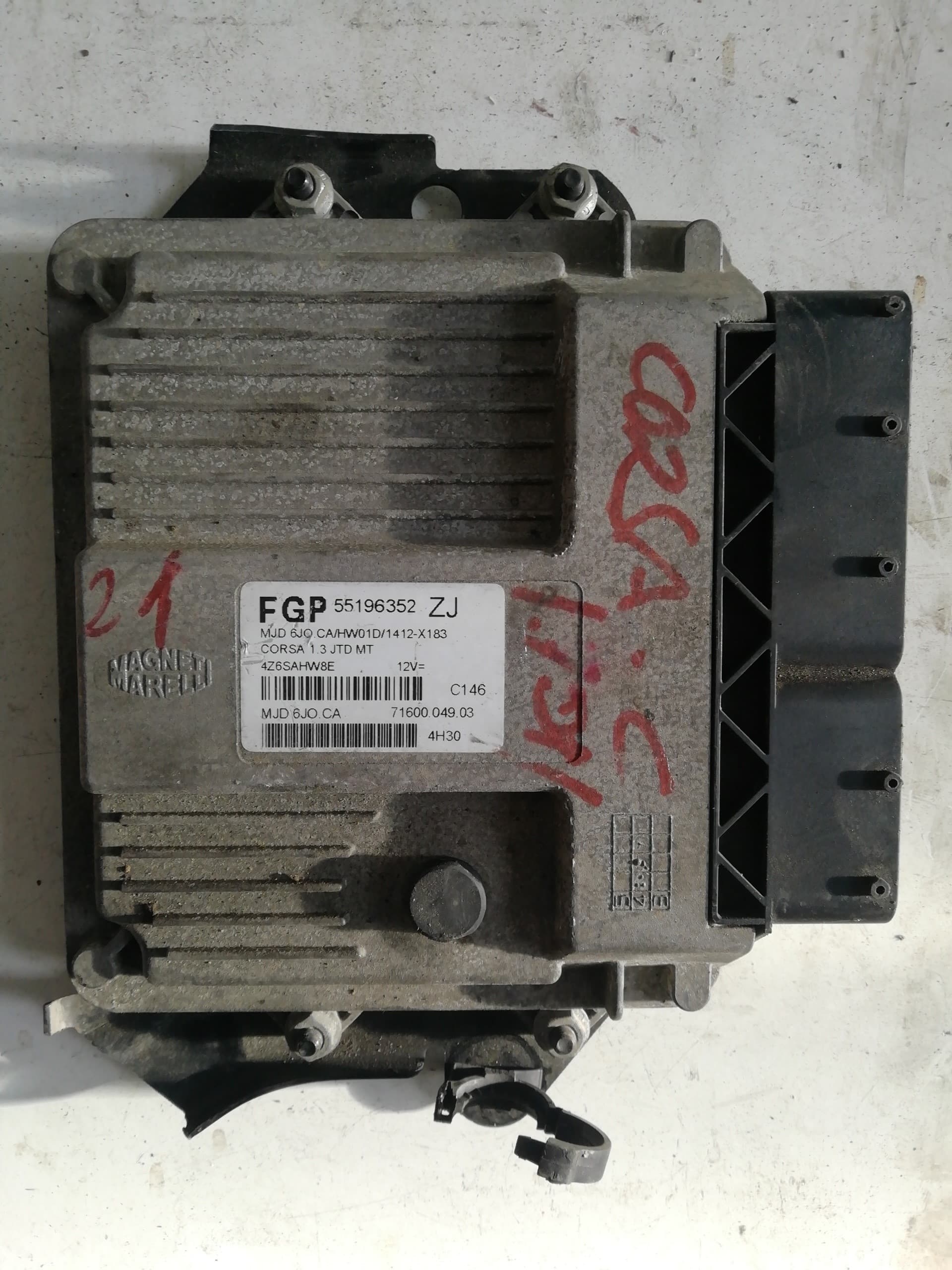 Centralita motor uce OPEL CORSA C
