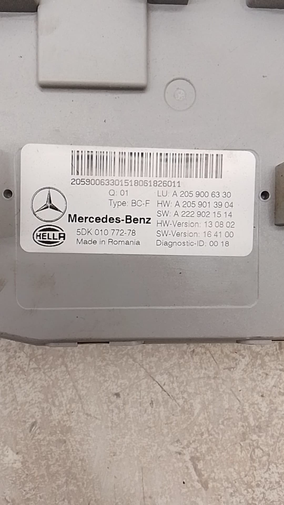 Modulo electronico MERCEDES-BENZ CLASE GLC (W253) 5