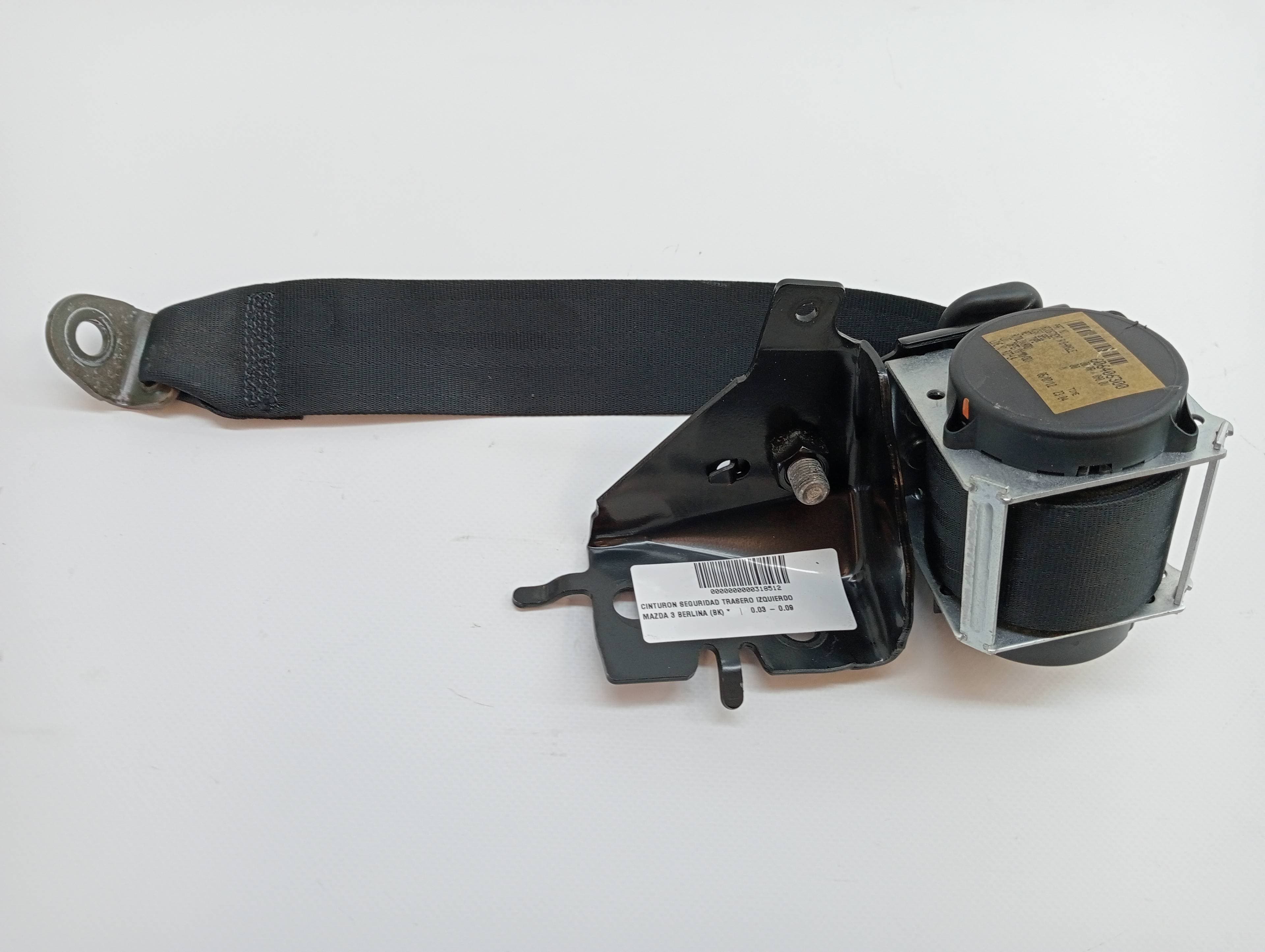 Cinturon seguridad trasero izquierdo MAZDA 3 (BK)