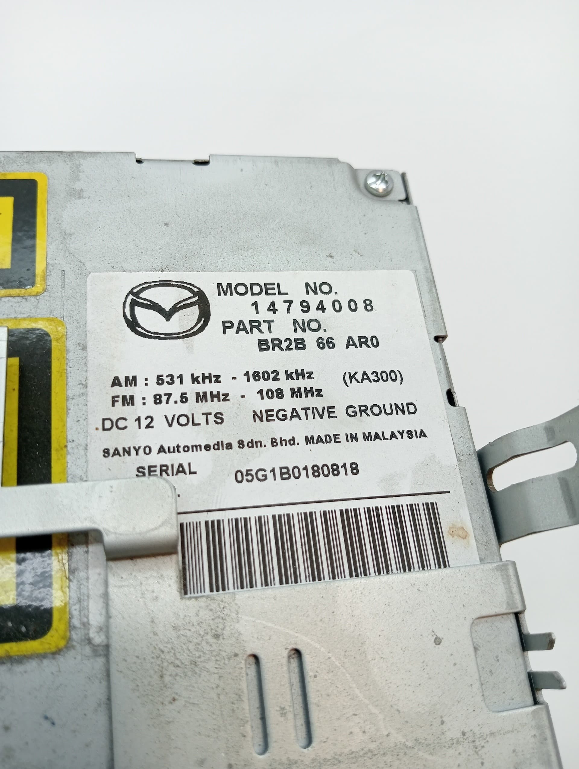 Sistema audio / radio cd MAZDA 3 (BK) 2