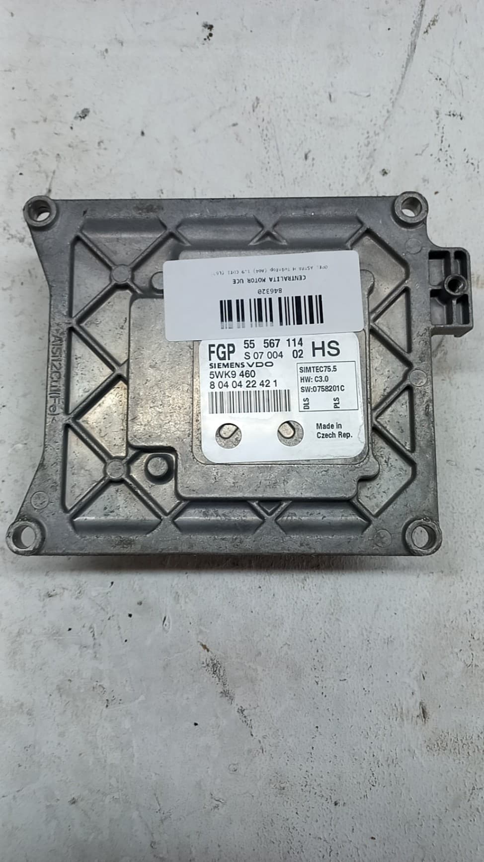 Centralita motor uce OPEL ASTRA H TWINTOP (A04) 2