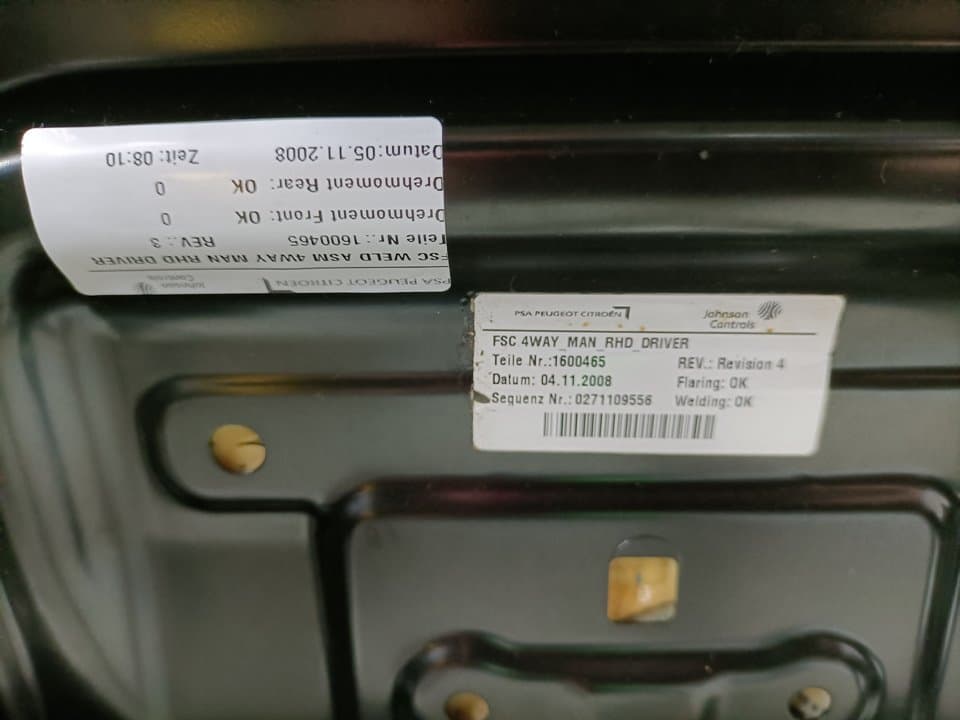 Asiento delantero derecho PEUGEOT 3008 2