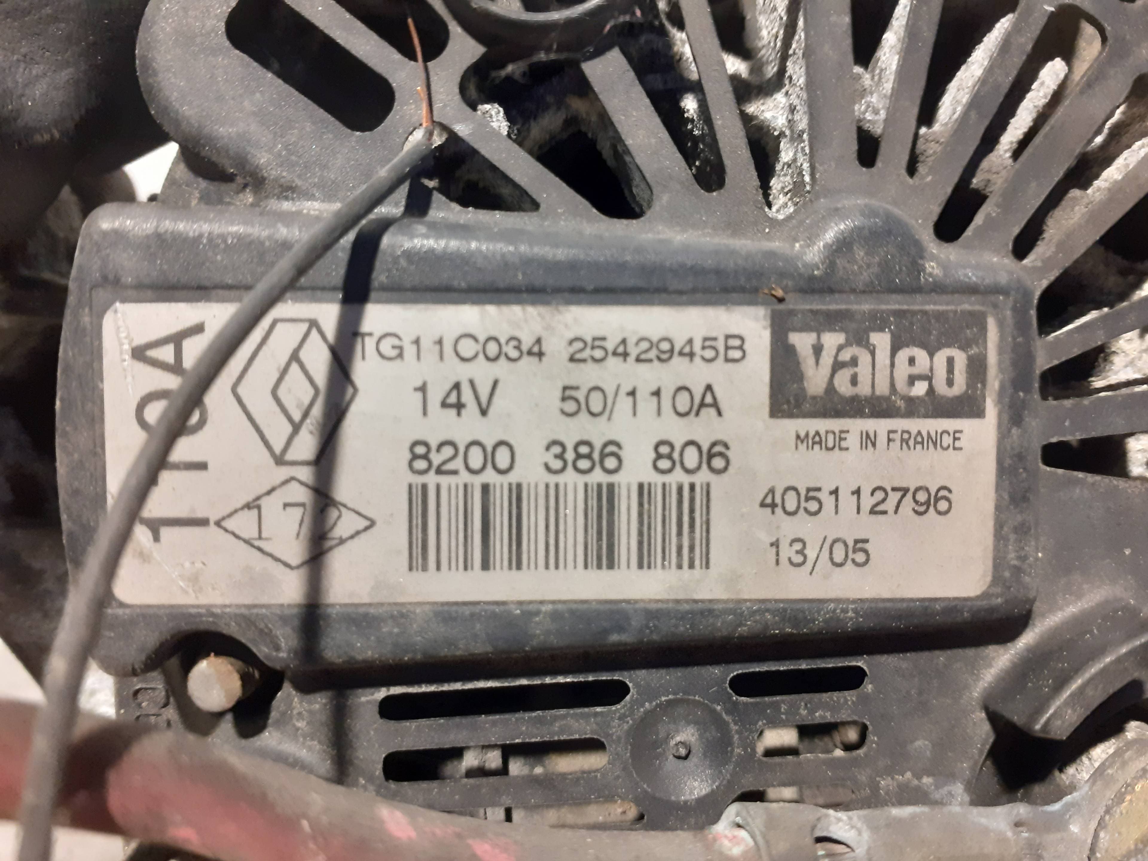 Alternador RENAULT CLIO II FASE II (B/CB0) 2