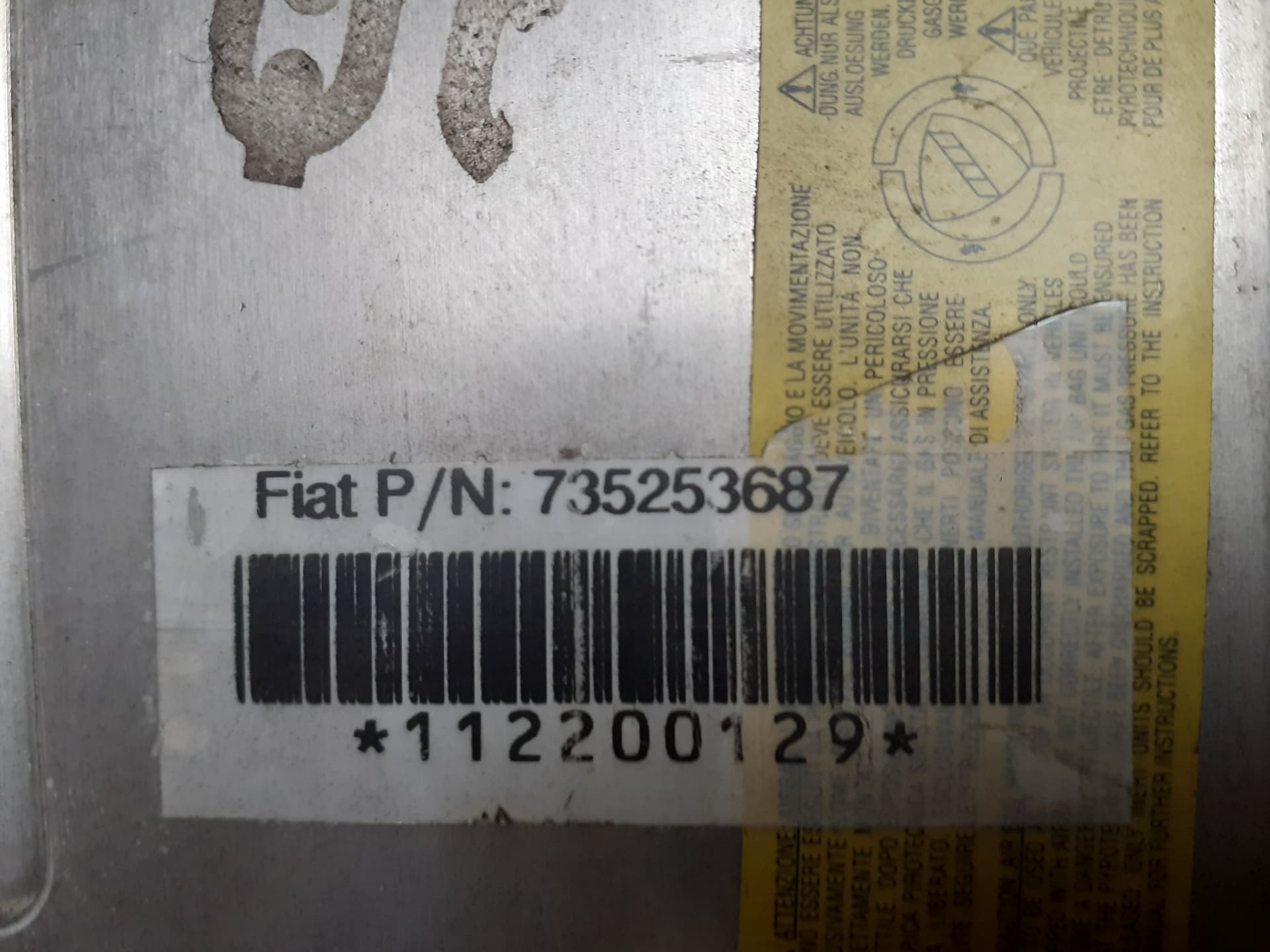 Airbag delantero derecho FIAT BRAVA (182) 3