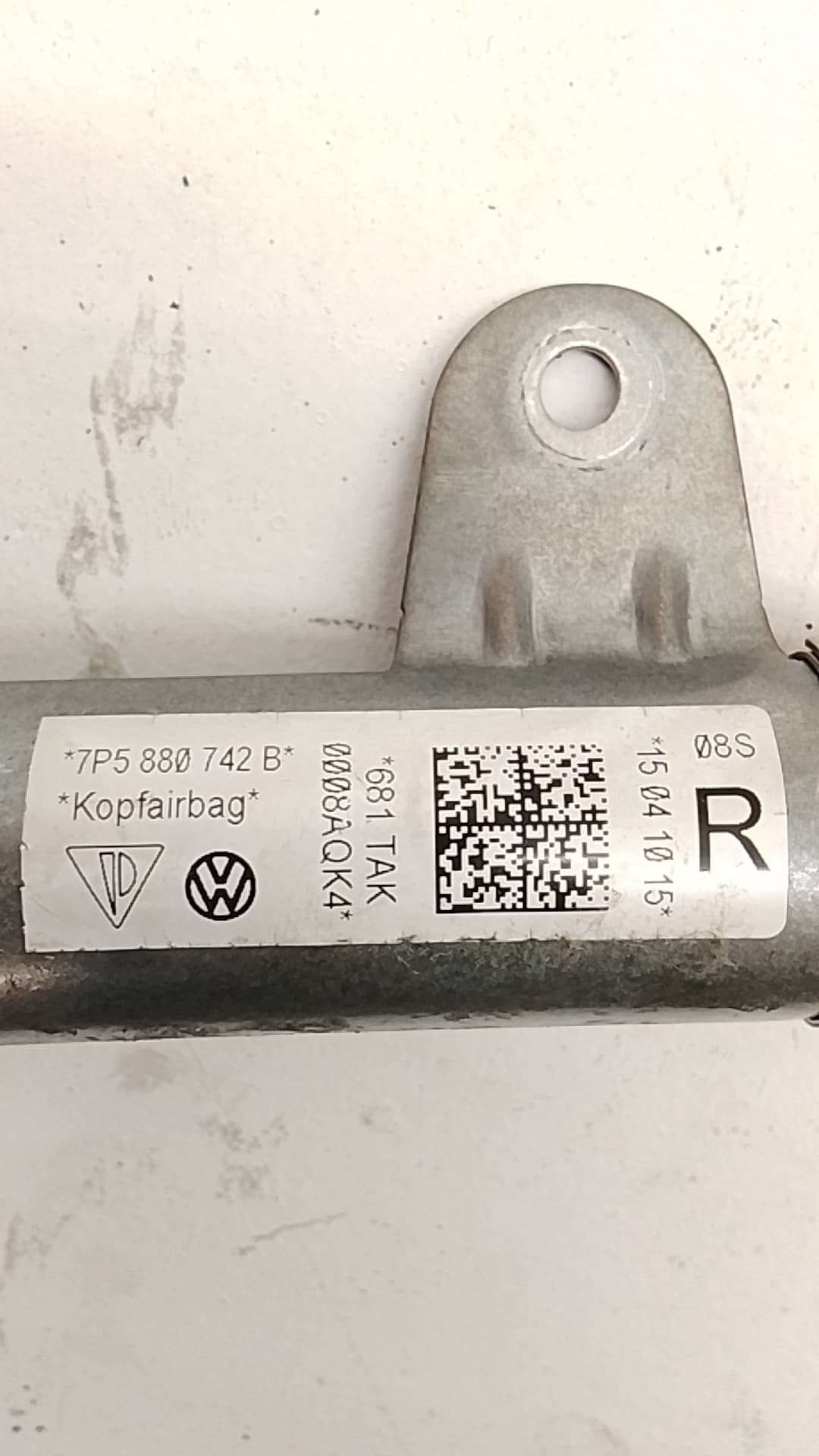 Airbag cortina delantero derecho PORSCHE CAYENNE (9PA) 2