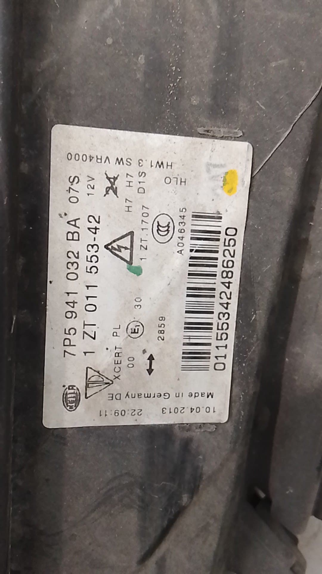Faro derecho PORSCHE CAYENNE (9PA) 5