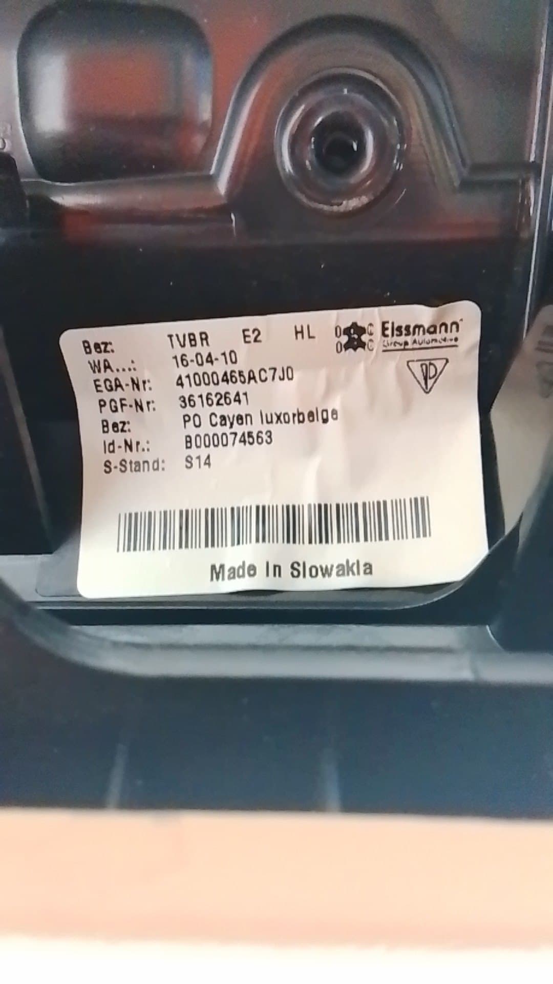 Recambio PORSCHE CAYENNE (9PA) ref. 95855530104 2