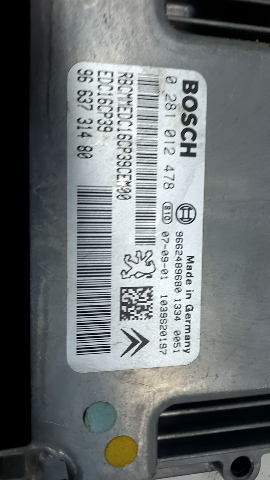 Centralita motor uce PEUGEOT 407 SW 3