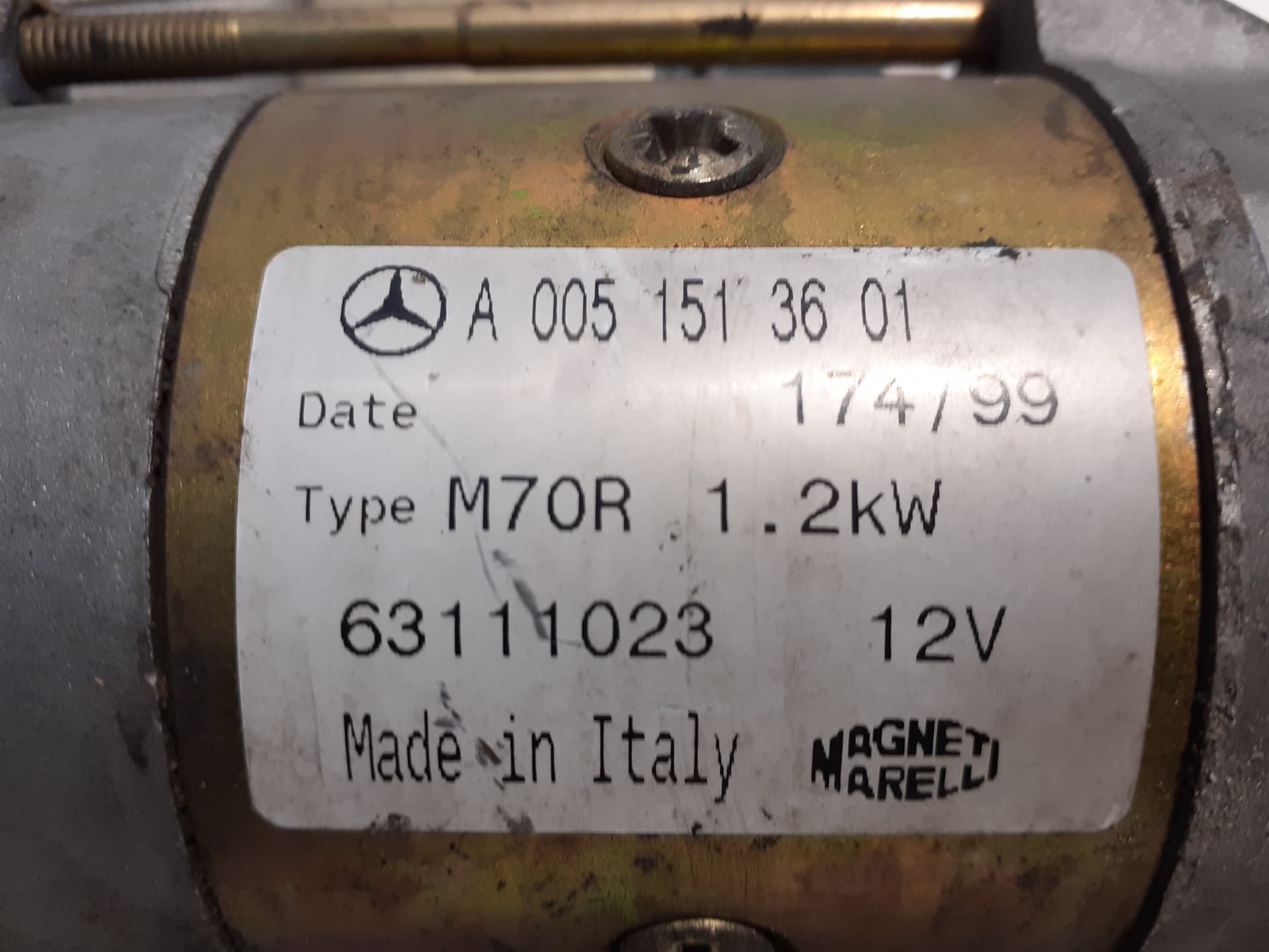 Motor arranque MERCEDES-BENZ CLASE E (W124) BERLINA 2