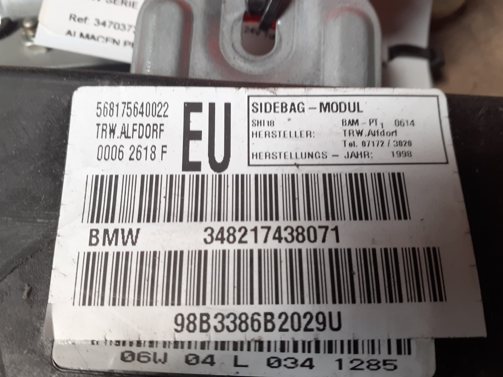 Airbag delantero derecho BMW SERIE 3 BERLINA (E30) 2
