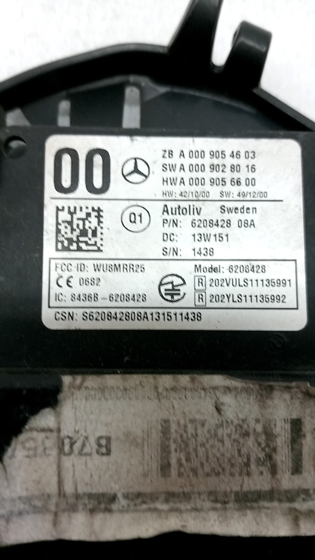 Modulo electronico MERCEDES-BENZ CLASE A (W168) 2
