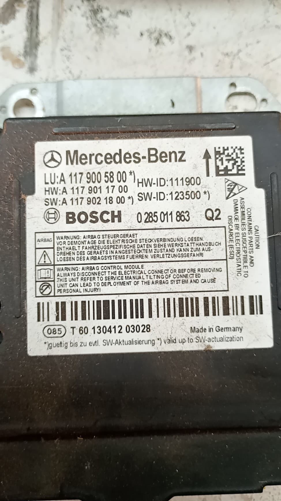 Kit airbag MERCEDES-BENZ CLASE A (W168) 4