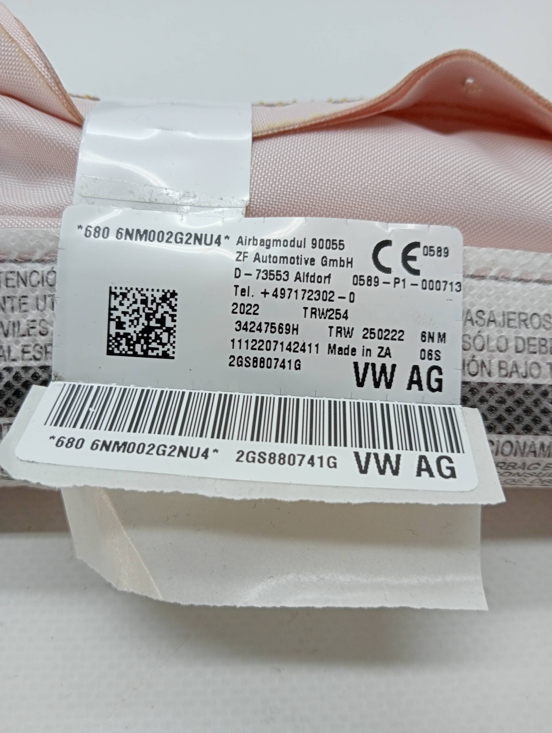 Airbag cortina delantero izquierdo VOLKSWAGEN POLO 2