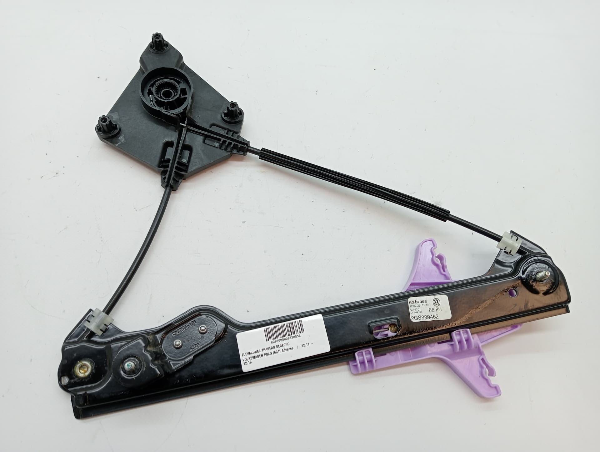Elevalunas trasero derecho VOLKSWAGEN POLO