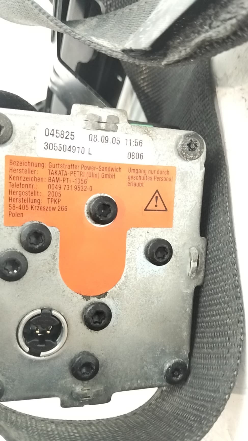 Cinturon seguridad delantero izquierdo SAAB 9-3 (YS3F, E79, D79, D75) 2