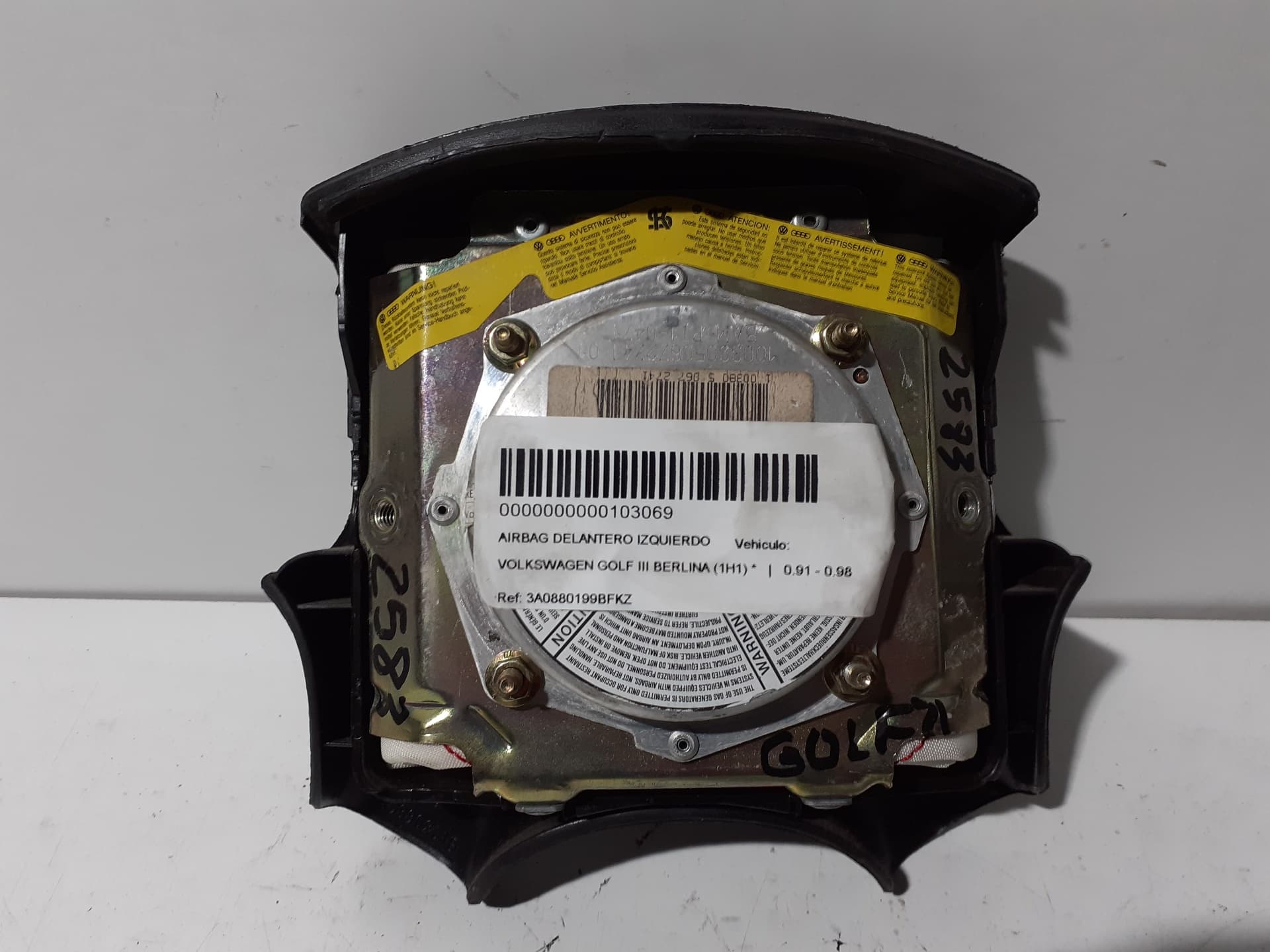 Airbag delantero izquierdo VOLKSWAGEN GOLF III BERLINA (1H1) 3