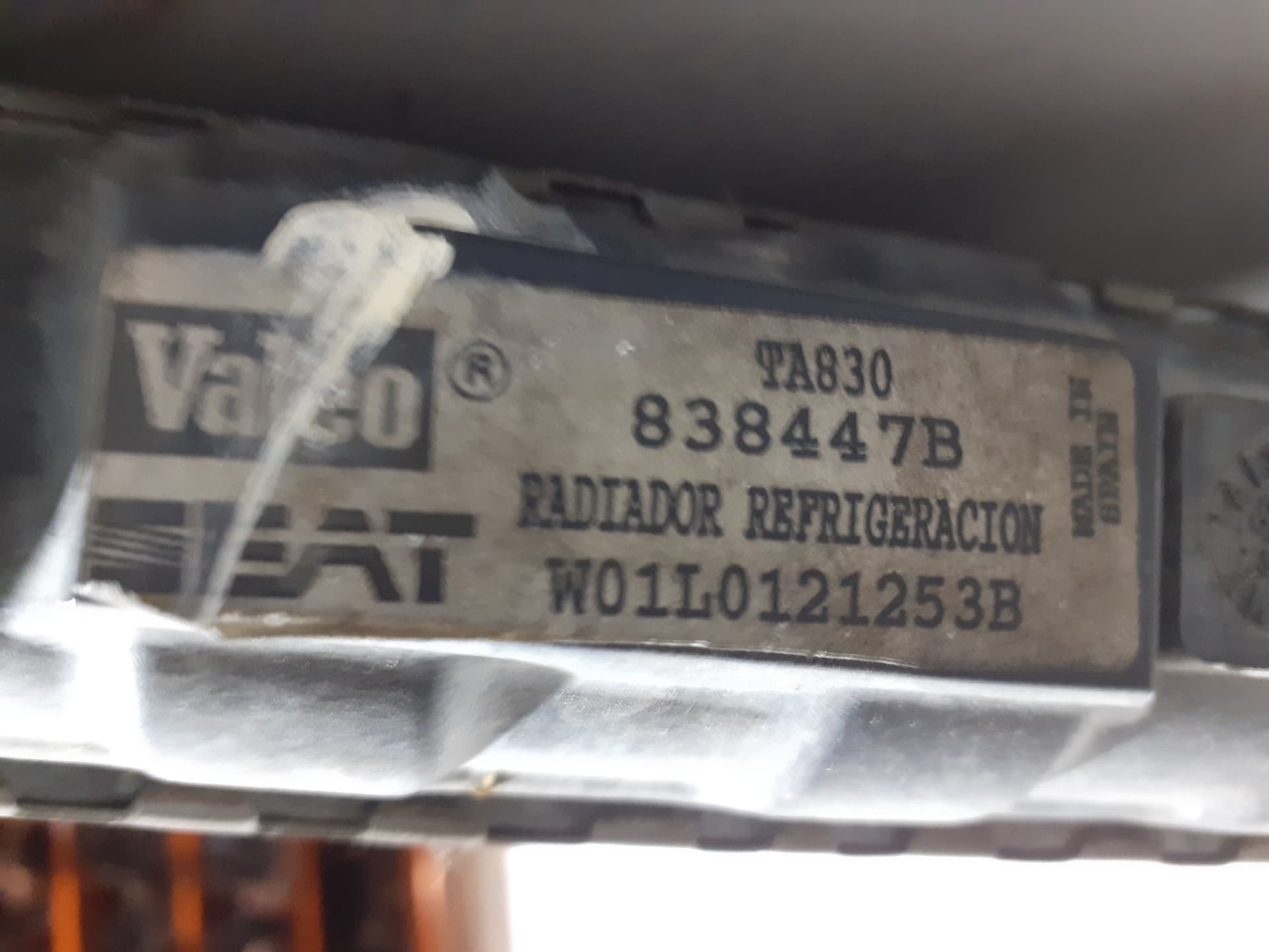 Radiador agua VOLKSWAGEN GOLF III BERLINA (1H1) 3