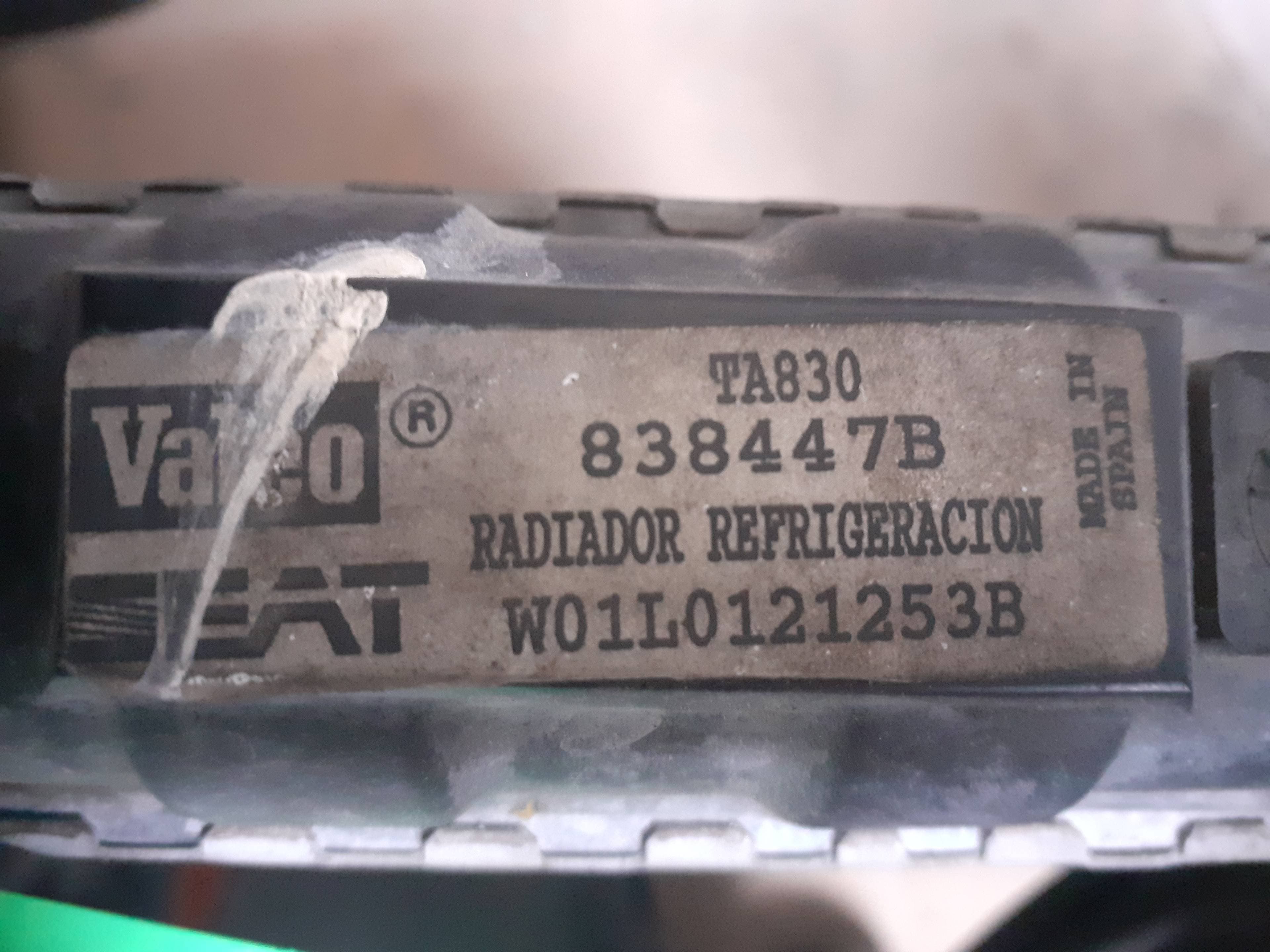 Radiador agua VOLKSWAGEN GOLF III BERLINA (1H1) 2