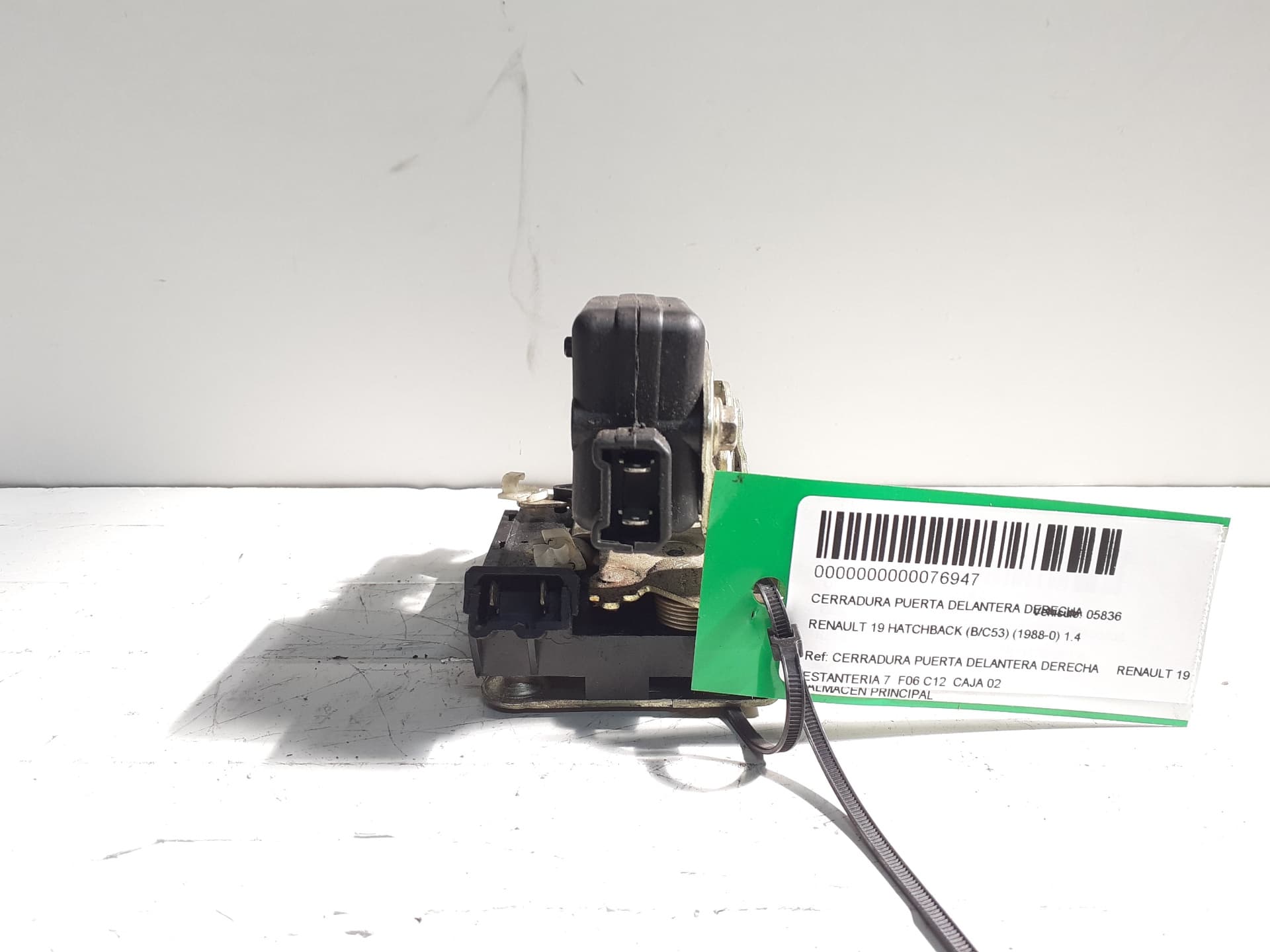 Cerradura puerta delantera derecha RENAULT 19 HATCHBACK (B/C53) 3