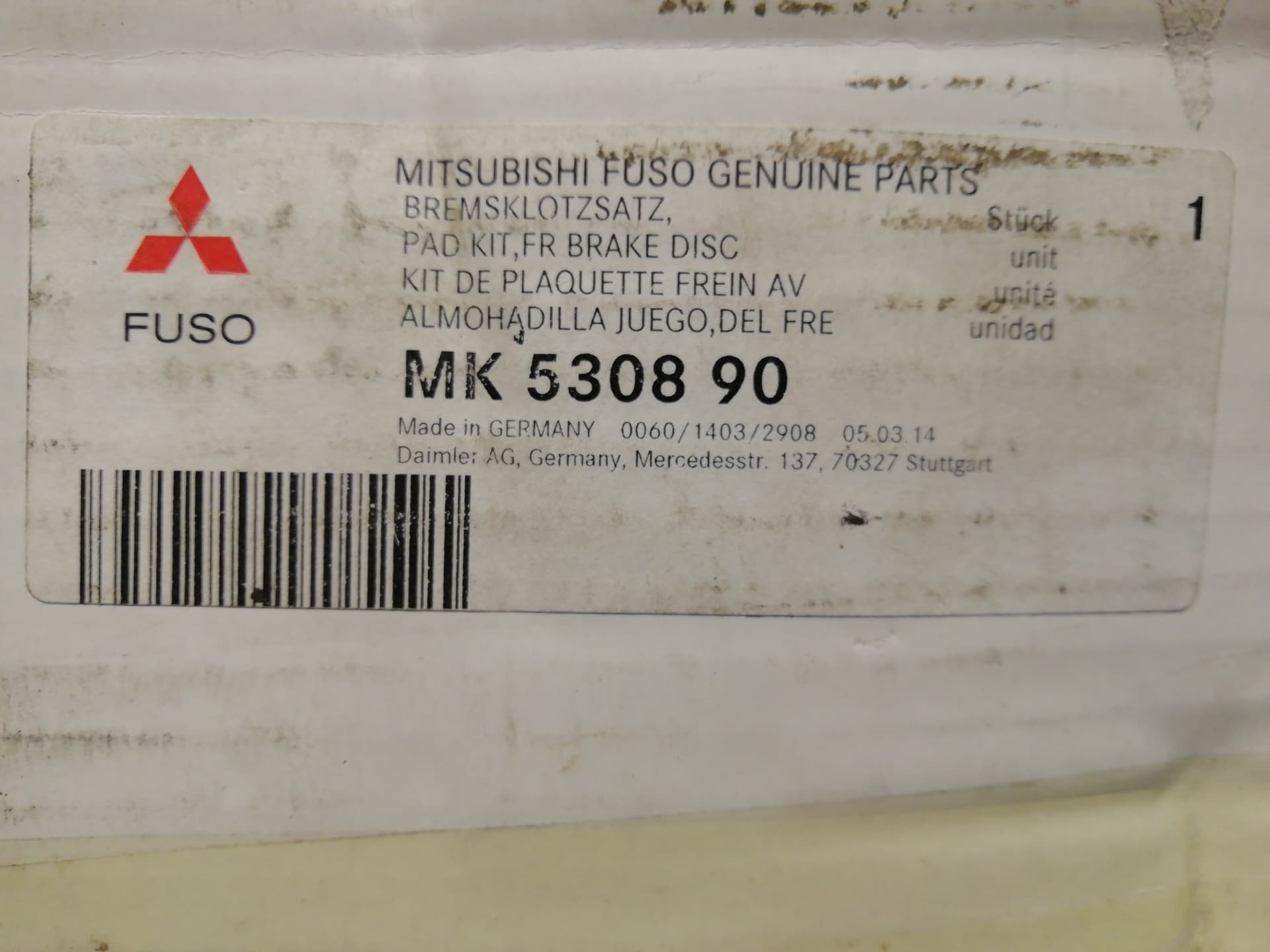 Pastillas de freno MITSUBISHI CARISMA BERLINA 4 (DA0) 2