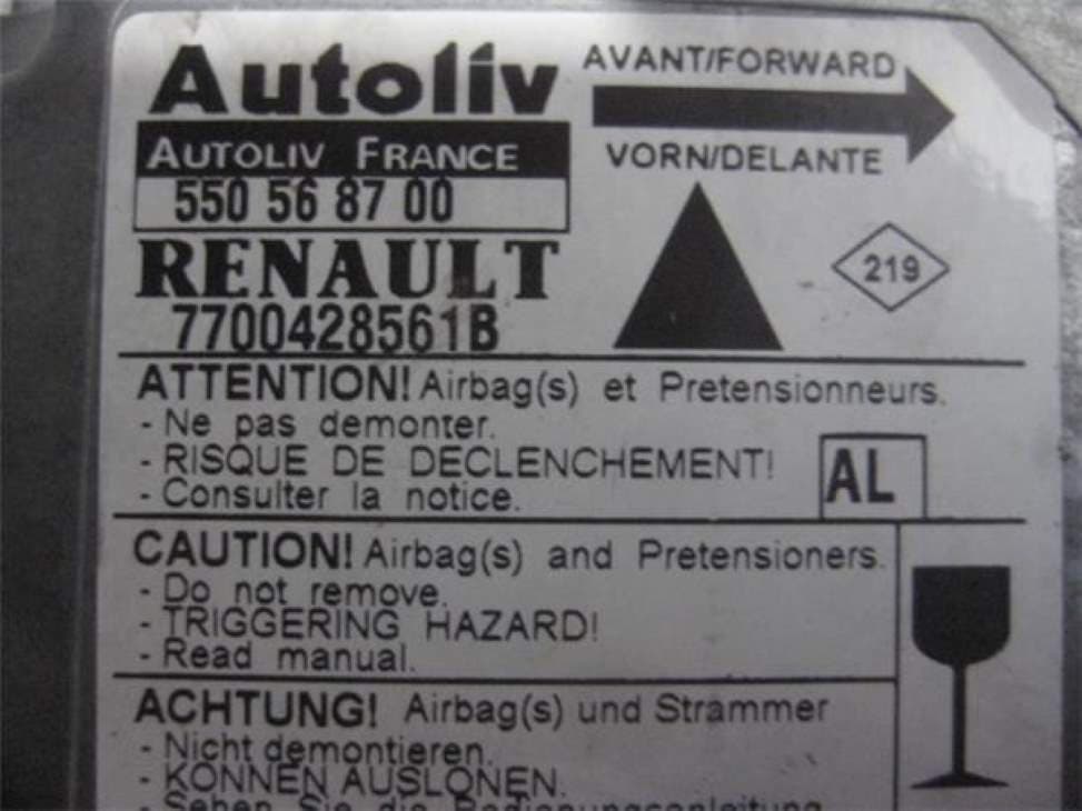 Centralita airbag RENAULT SAFRANE (B54) 2