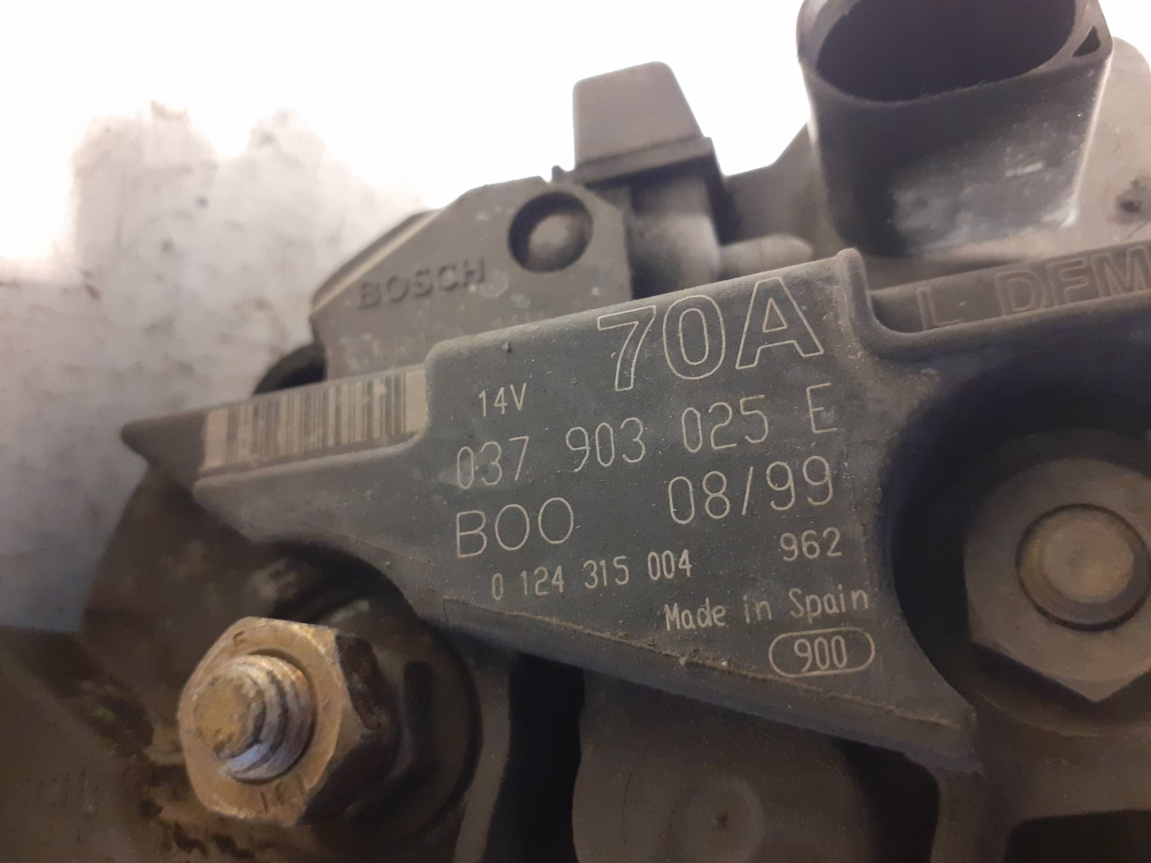 Alternador VOLKSWAGEN GOLF IV BERLINA (1J1) 2