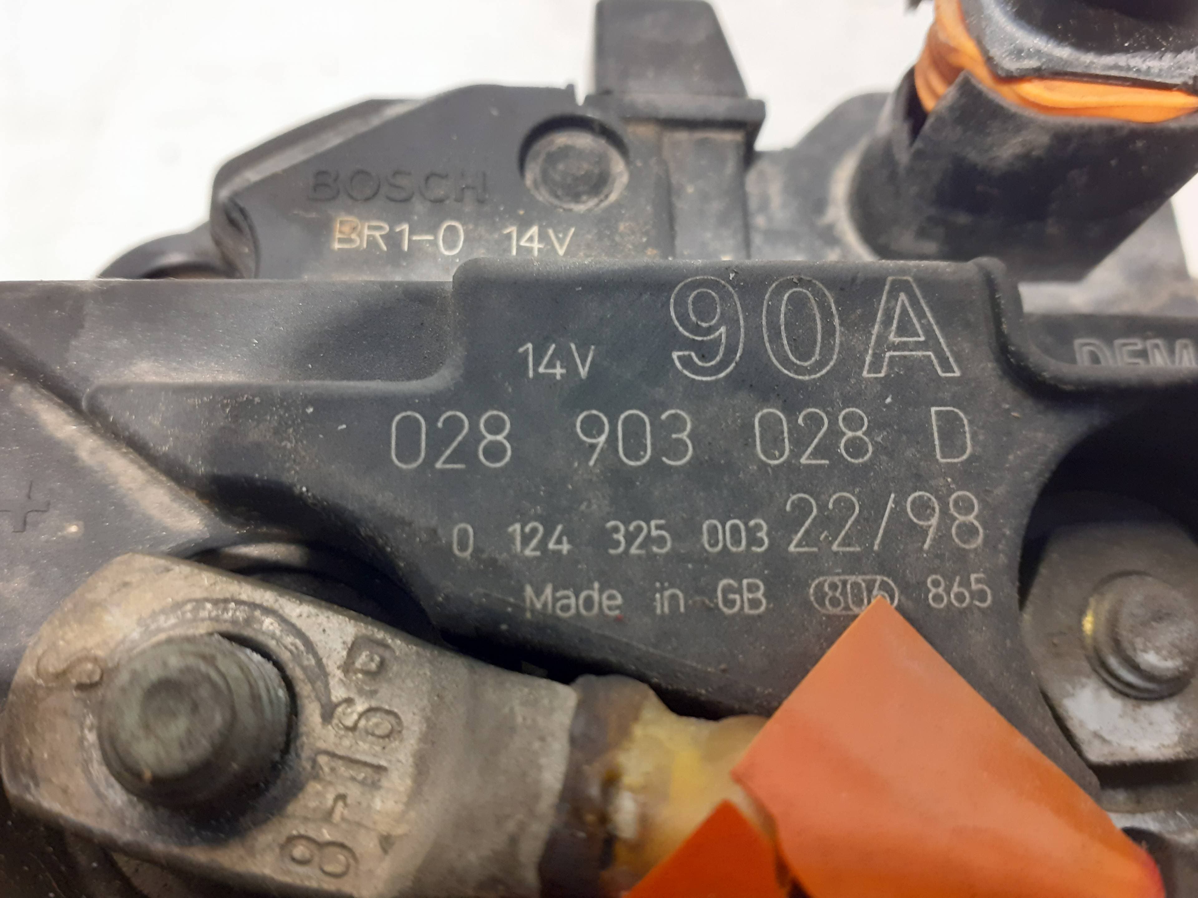 Alternador VOLKSWAGEN GOLF IV BERLINA (1J1) 2