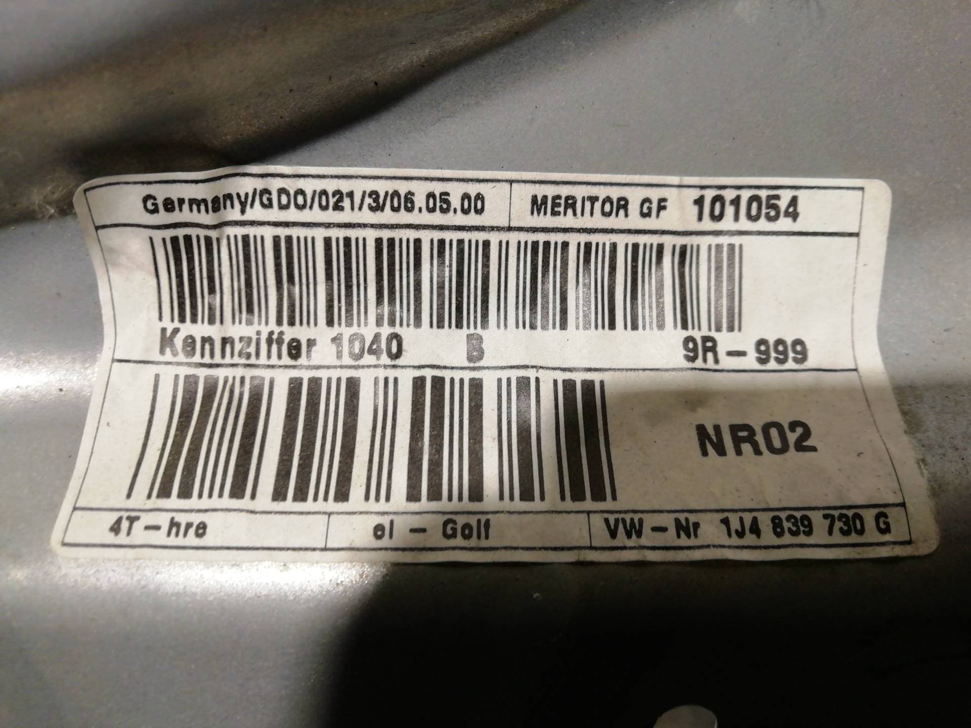 Elevalunas trasero derecho VOLKSWAGEN GOLF IV BERLINA (1J1) 4