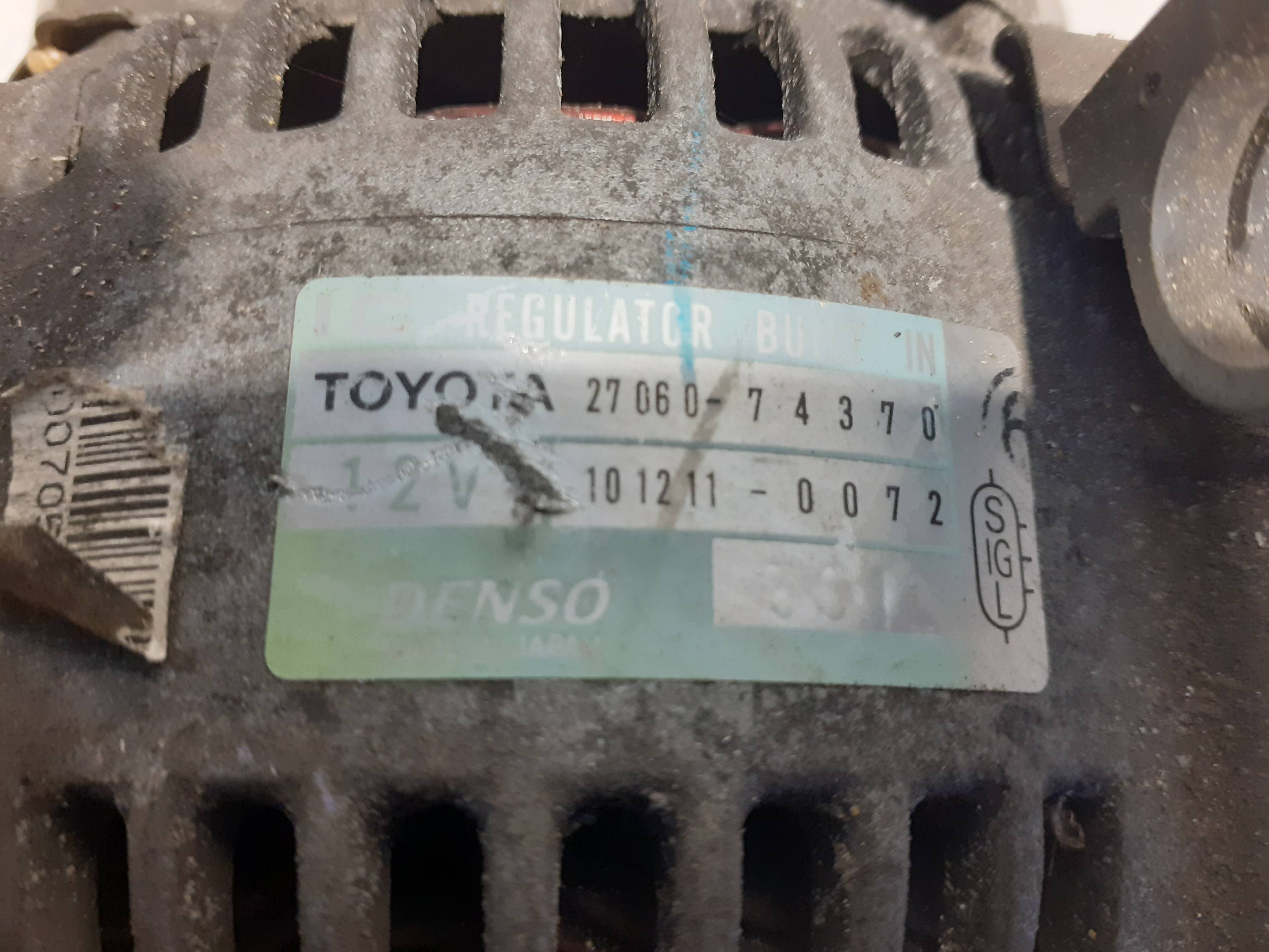 Alternador TOYOTA RAV 4 FUNCRUISER (A1) 2