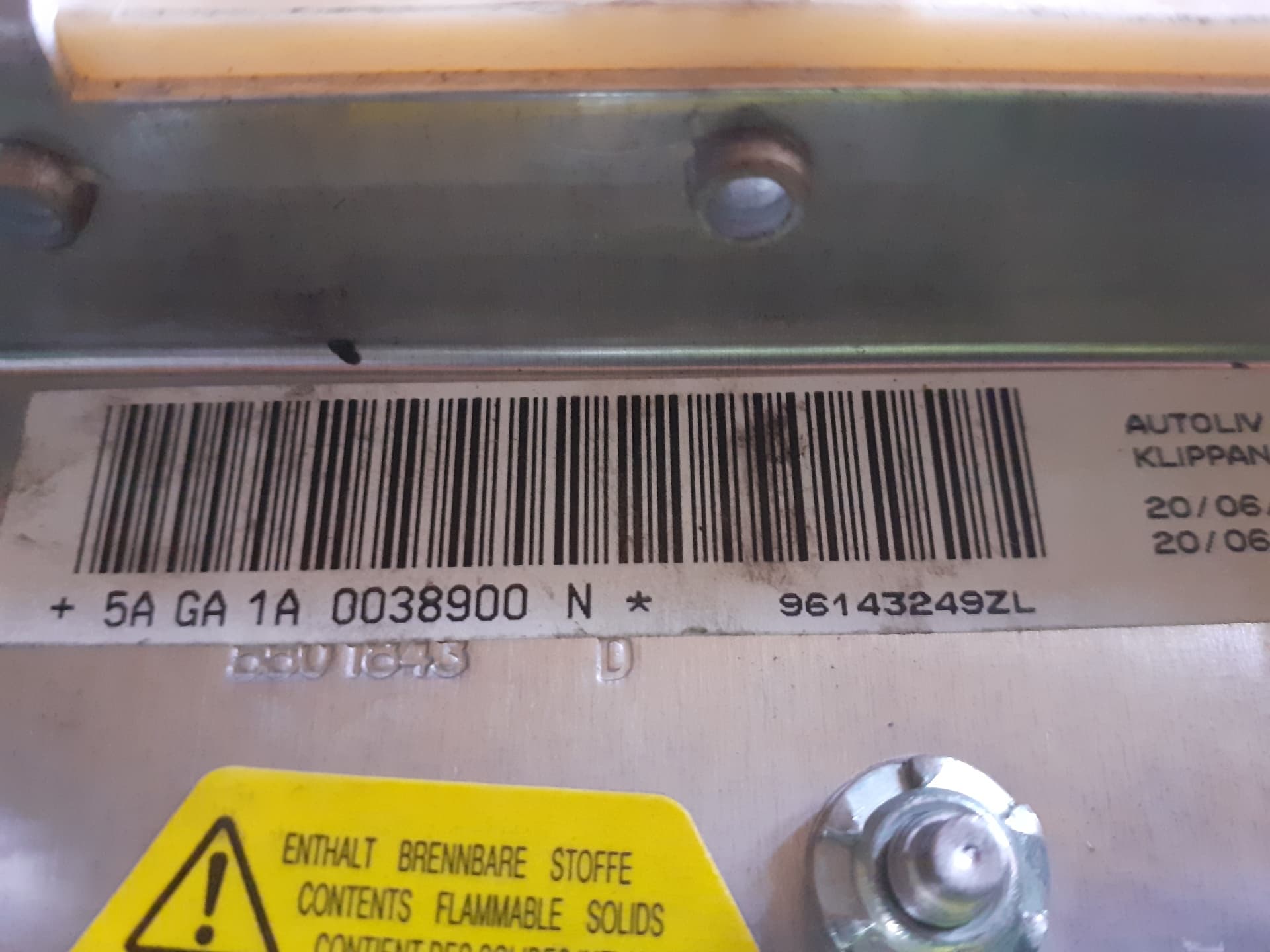 Airbag delantero izquierdo CITROEN XANTIA BERLINA 2