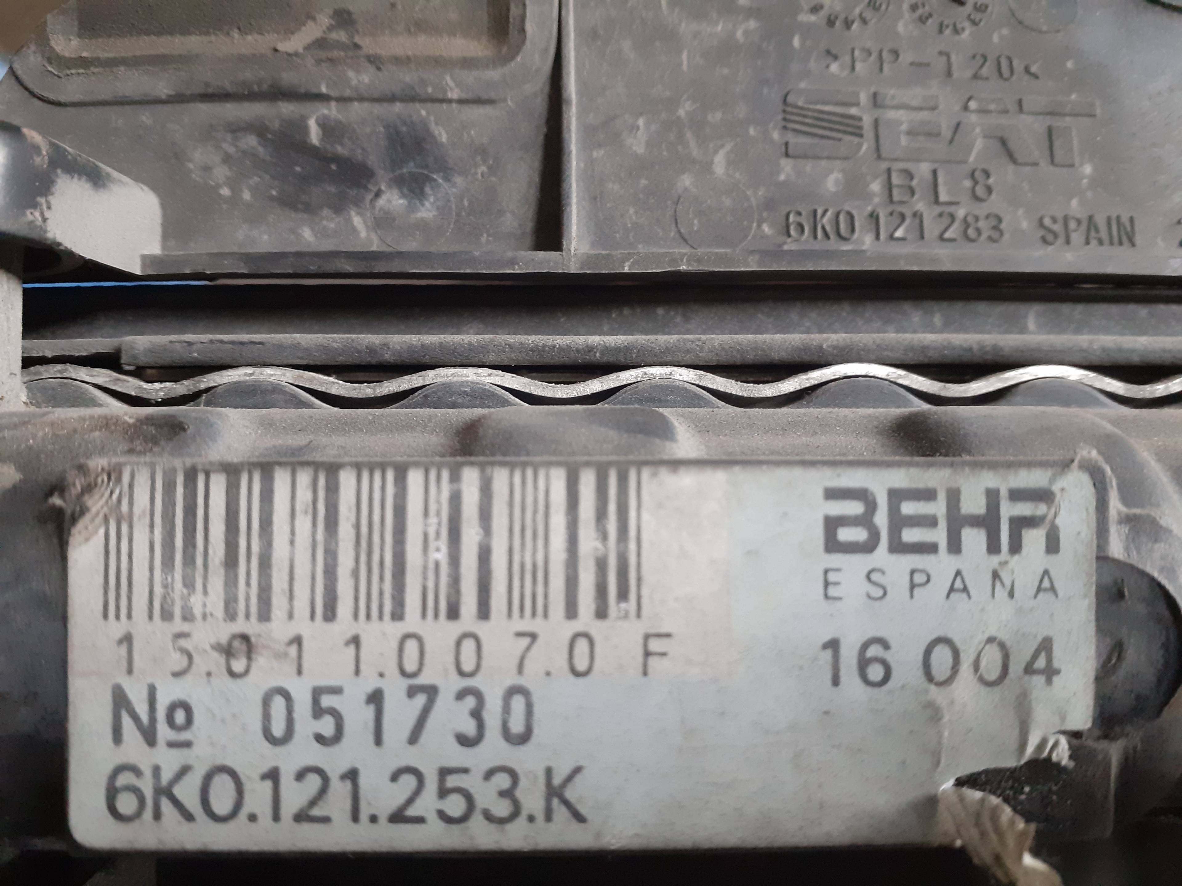 Radiador agua SEAT IBIZA (6K) 2