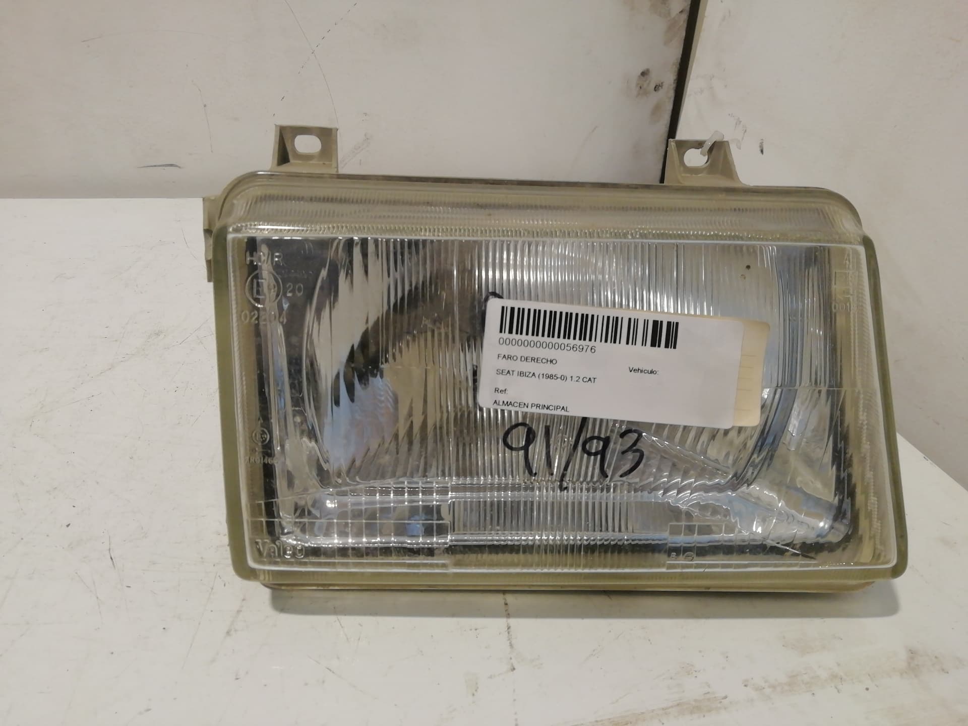 Faro derecho SEAT IBIZA (6K)