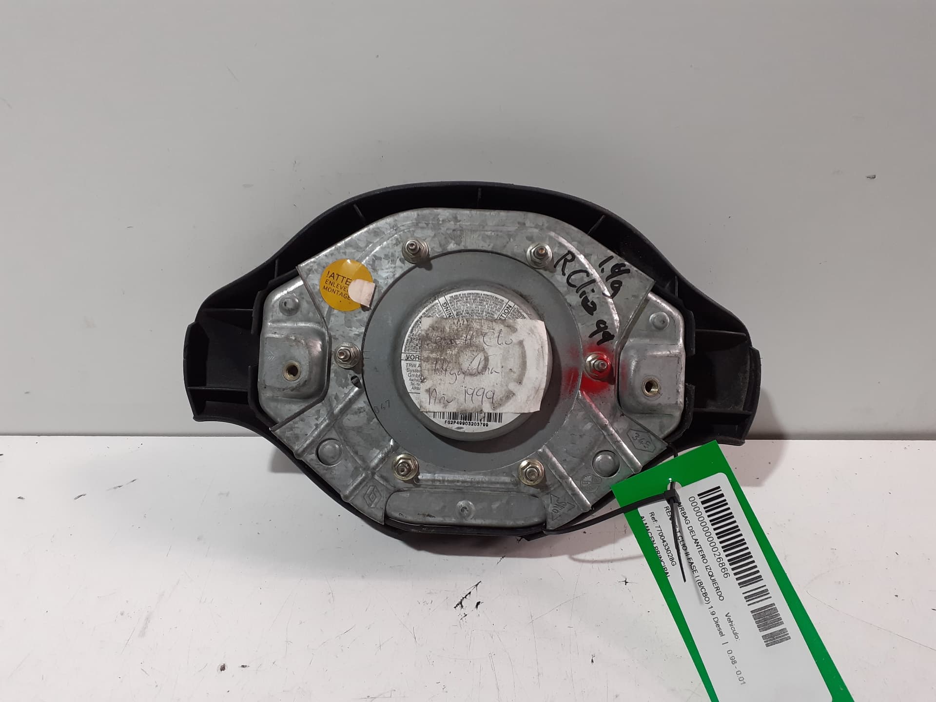 Airbag delantero izquierdo RENAULT CLIO II FASE II (B/CB0) 3