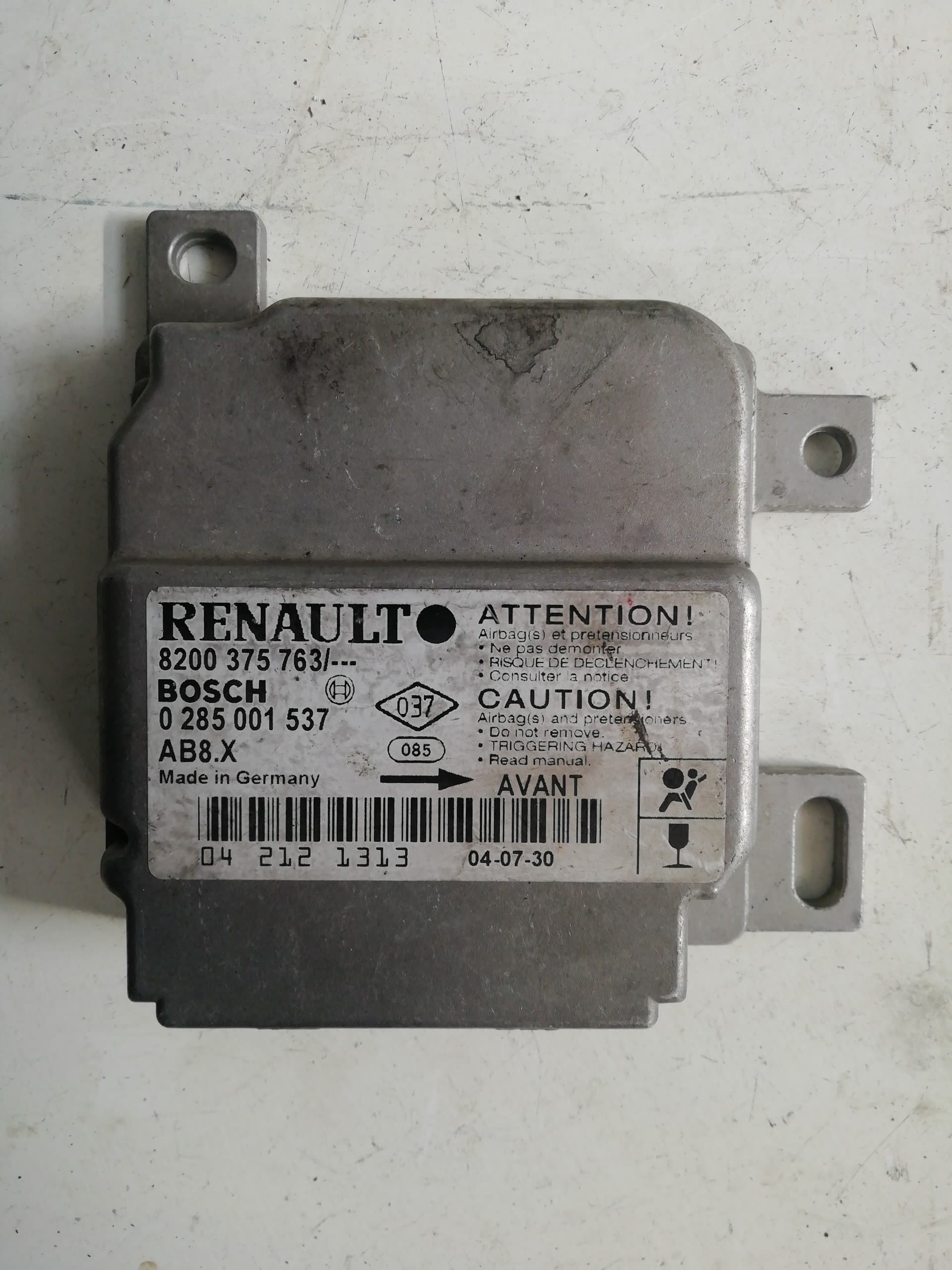 Centralita airbag RENAULT CLIO II FASE II (B/CB0)