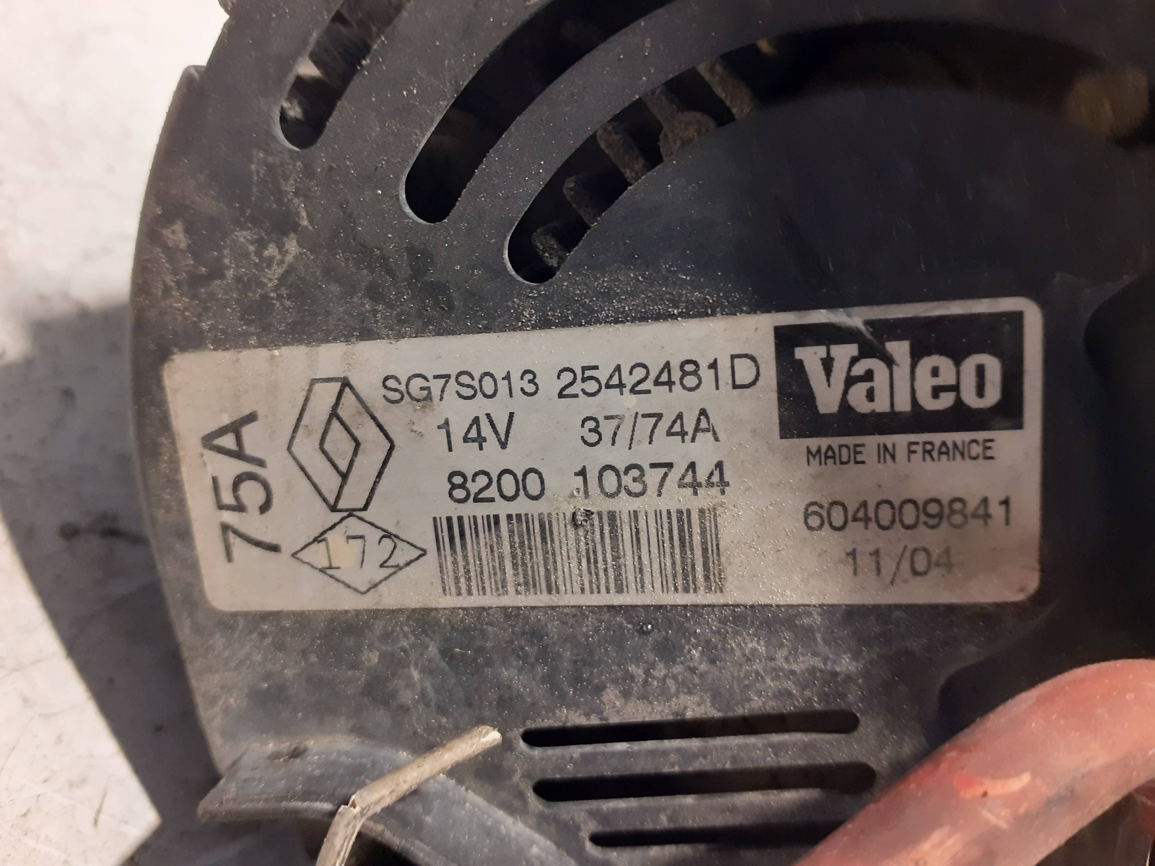 Alternador RENAULT CLIO II FASE II (B/CB0) 2