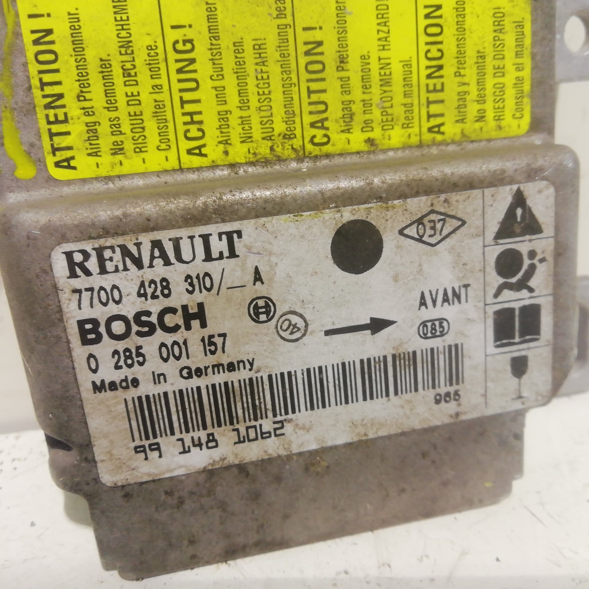 Centralita airbag RENAULT CLIO II FASE II (B/CB0) 2