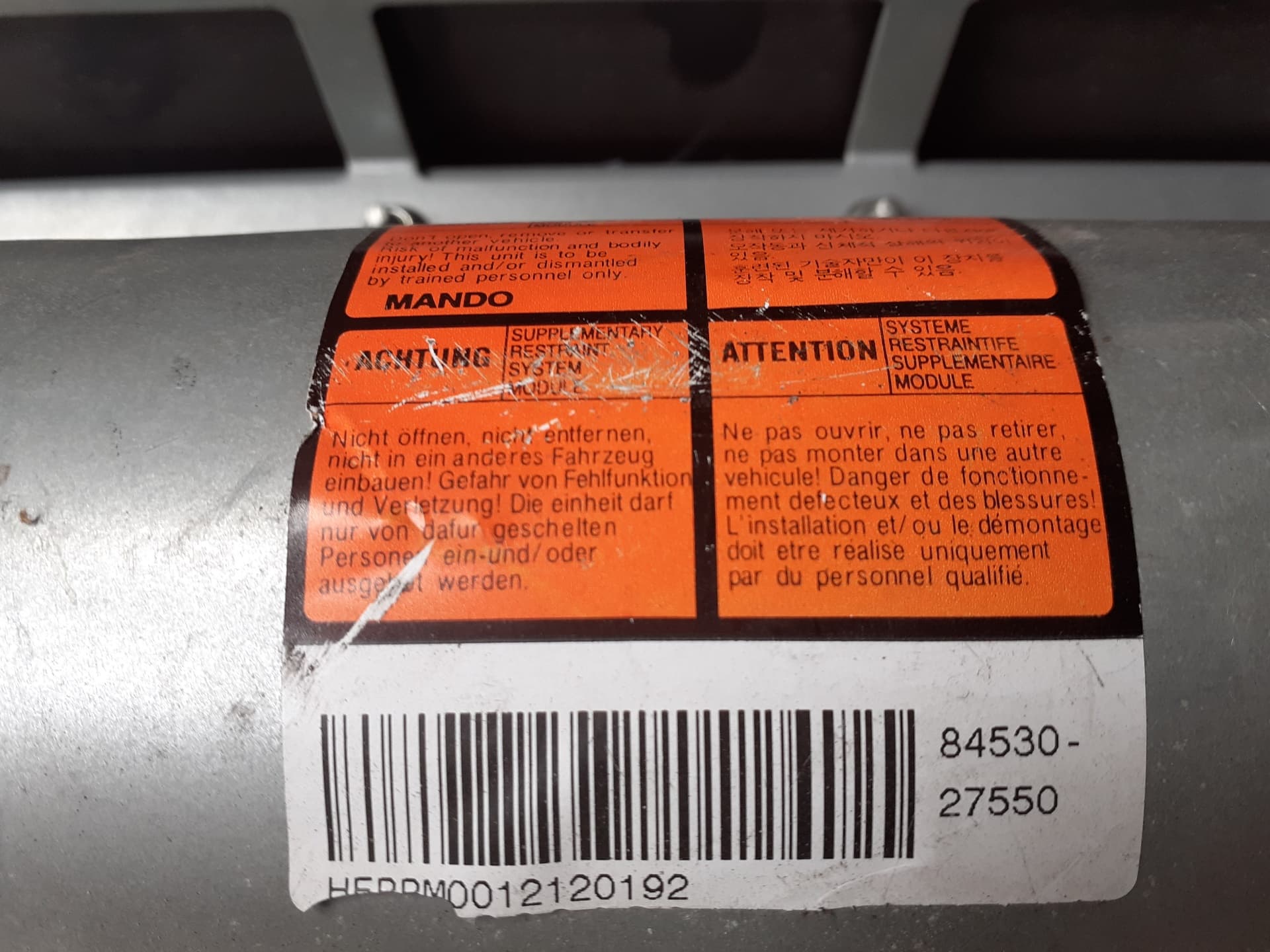 Airbag delantero derecho HYUNDAI COUPE (RD) 2
