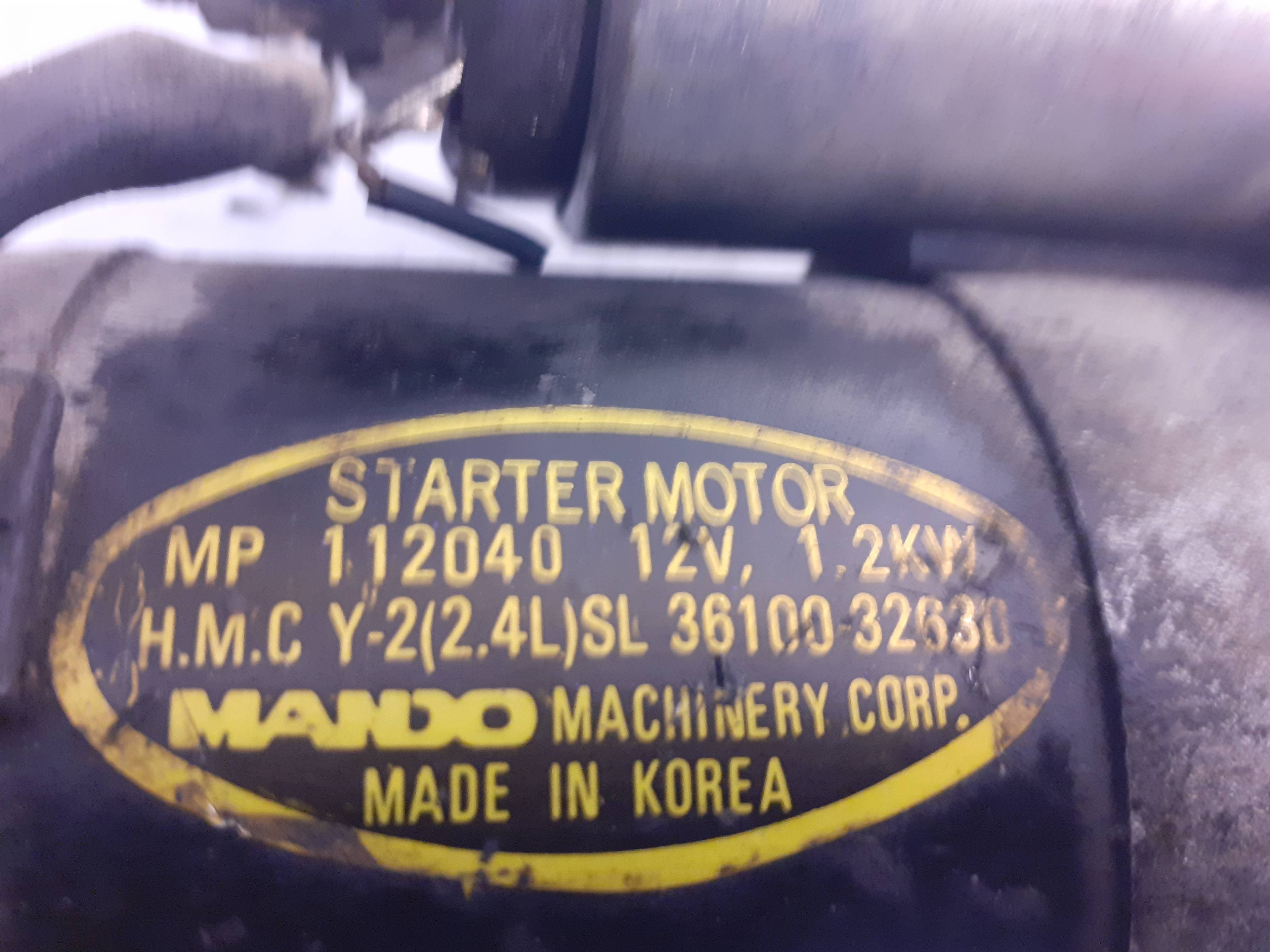 Motor arranque HYUNDAI LANTRA (J1) 2