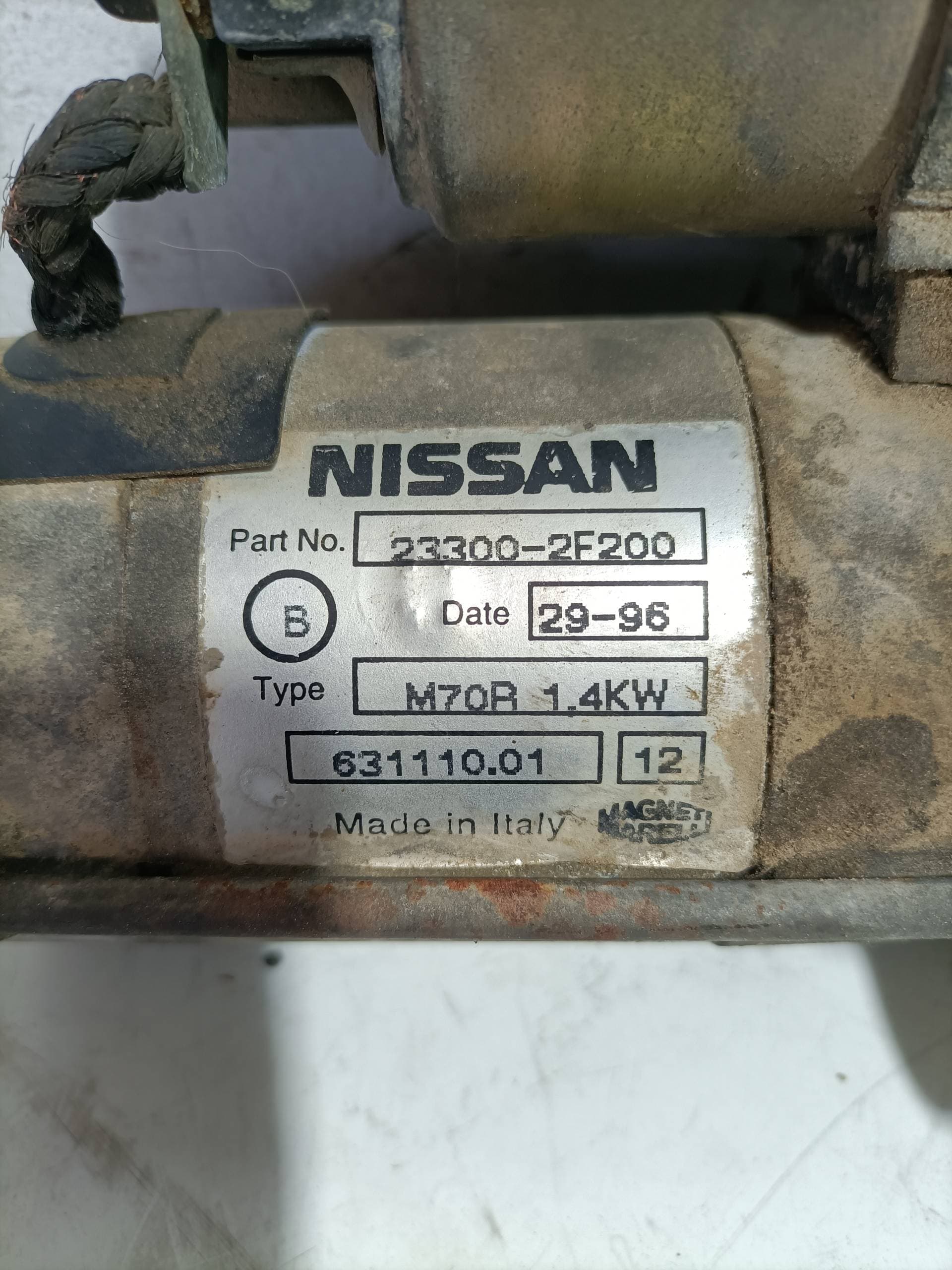 Motor arranque NISSAN PRIMERA BERLINA (P11) 2