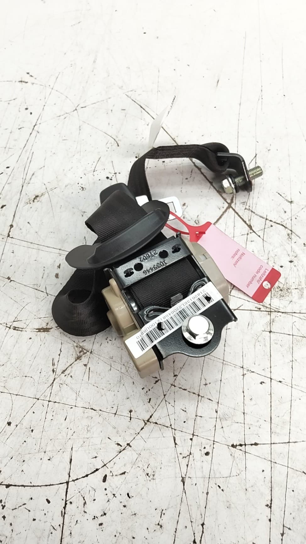 Cinturon seguridad trasero izquierdo EVO 3