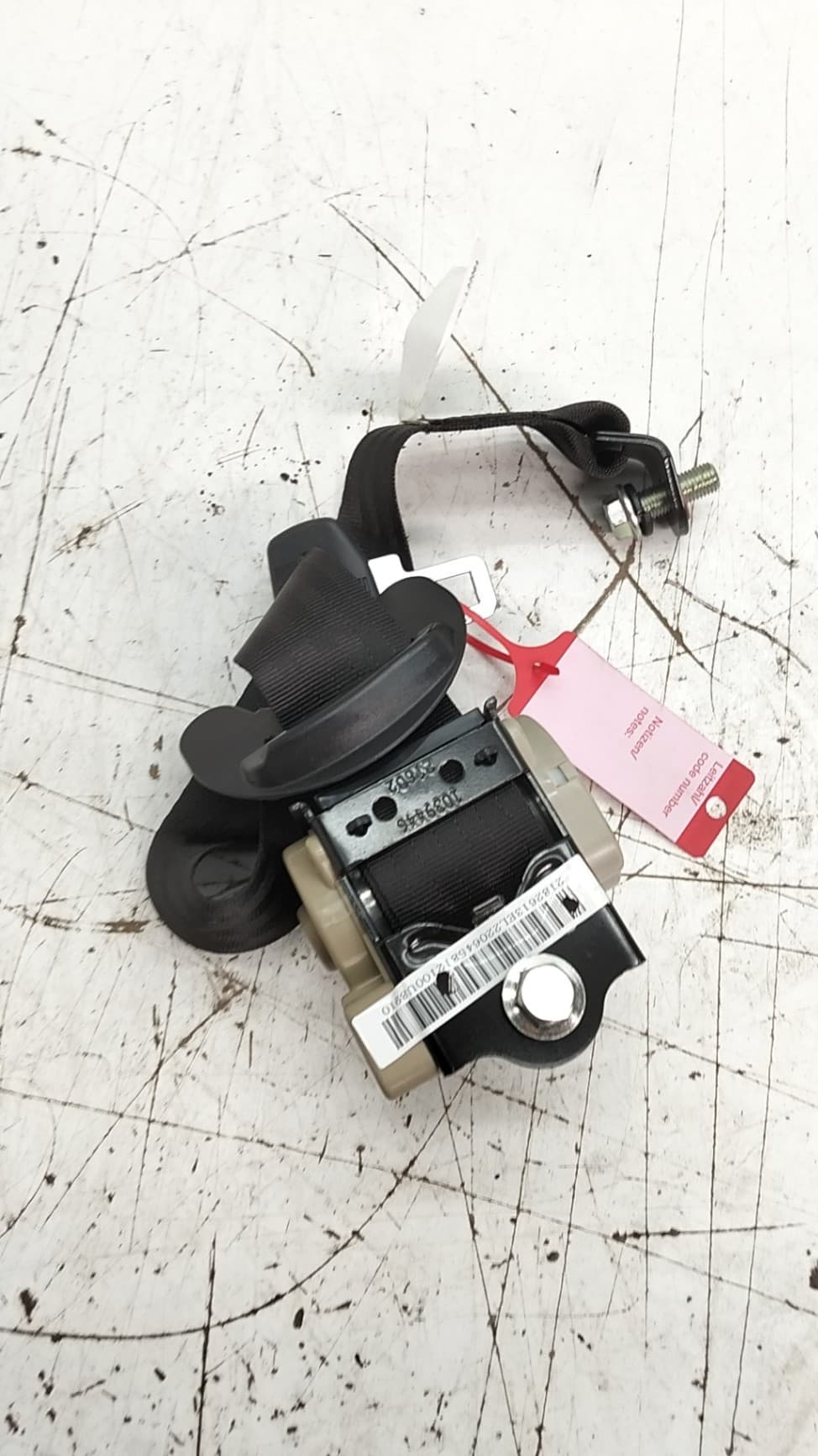 Cinturon seguridad trasero izquierdo EVO 3 2