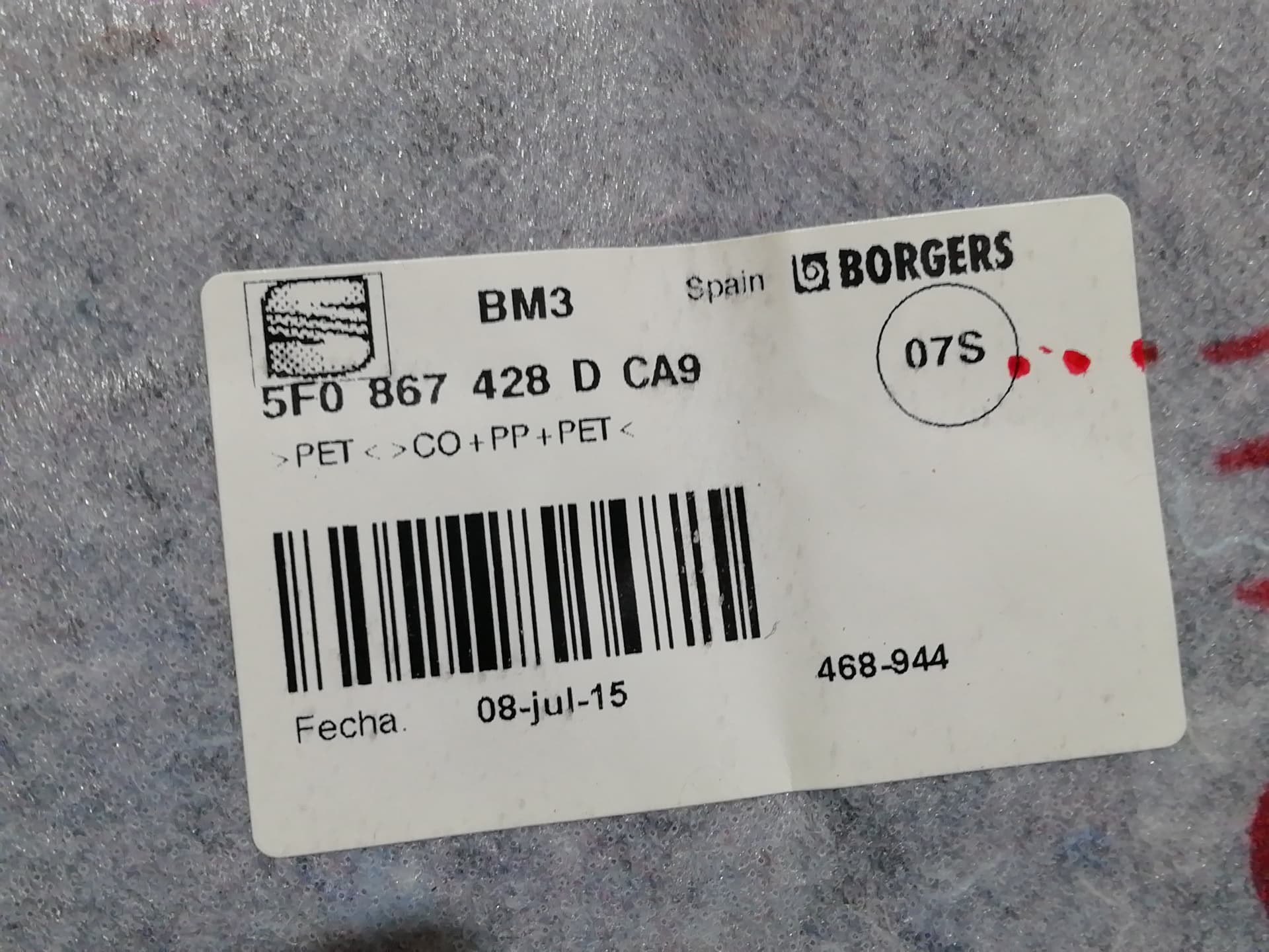 Juego tapizados / cartoneras SEAT LEON (5F1) 2